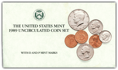 1989 US Mint Uncirculated Coin Set - CoinsTV