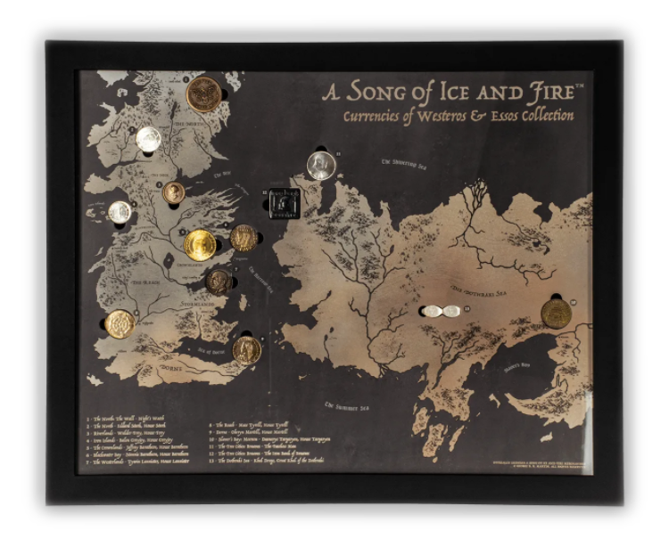 A Song of Ice and Fire Set - Premium Deluxe Display Packaging - CoinsTV