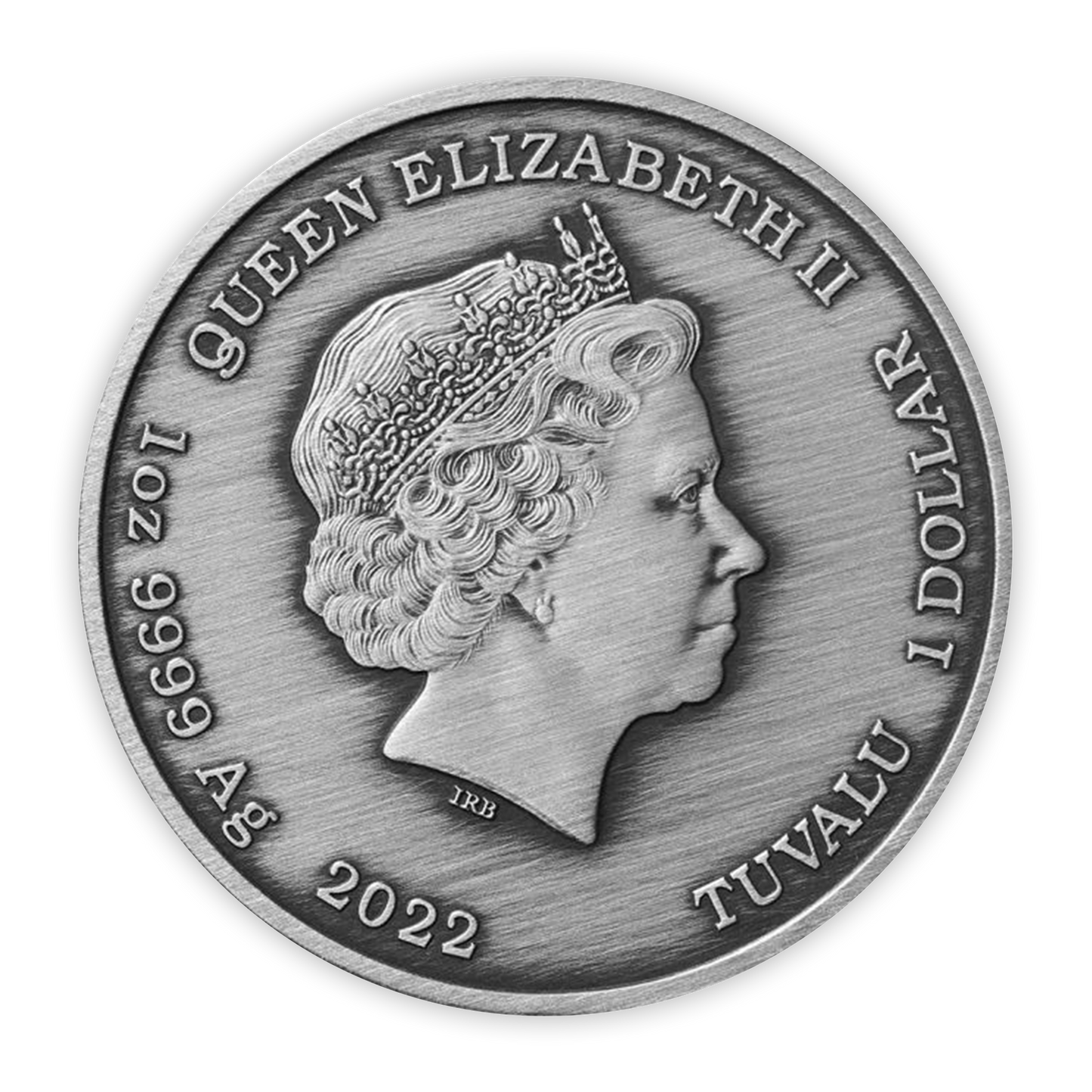 2022 1oz Tuvalu Gods of Olympus Silver Antique - Athena