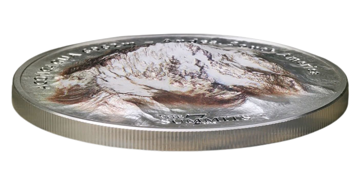 2018 Cook Islands Aconcagua 5 oz Silver - PCGS MS70 High Relief First Day of Issue - CoinsTV