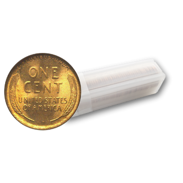 BU Wheaties - Lincoln Cents Roll of 50 - CoinsTV