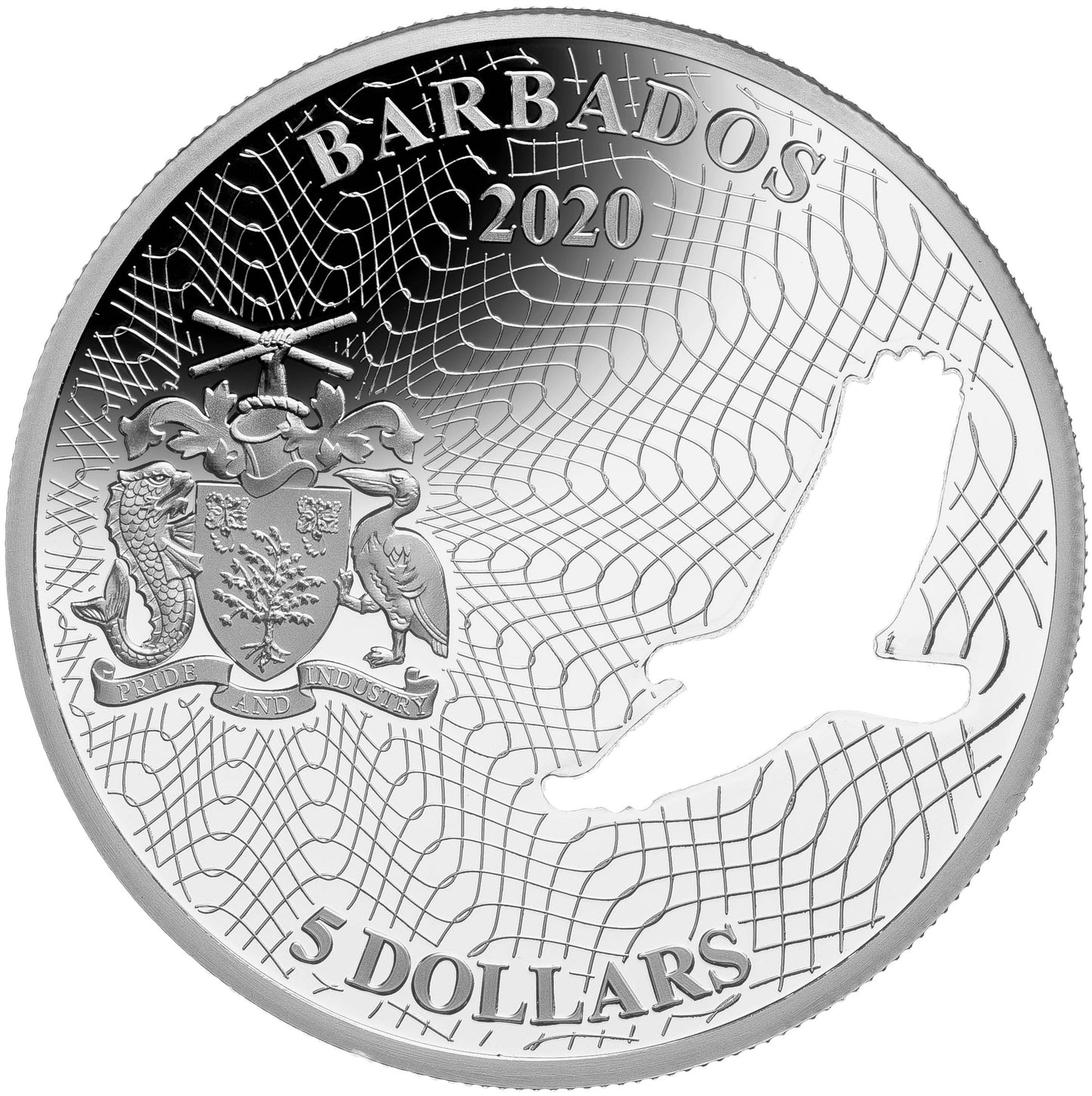 2020 Barbados Shape of America 1 Oz Silver Proof - CoinsTV