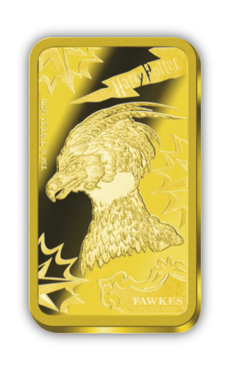 2020 Wizarding World of Harry Potter - Fawkes- 0.5 gram Gold Bar - CoinsTV