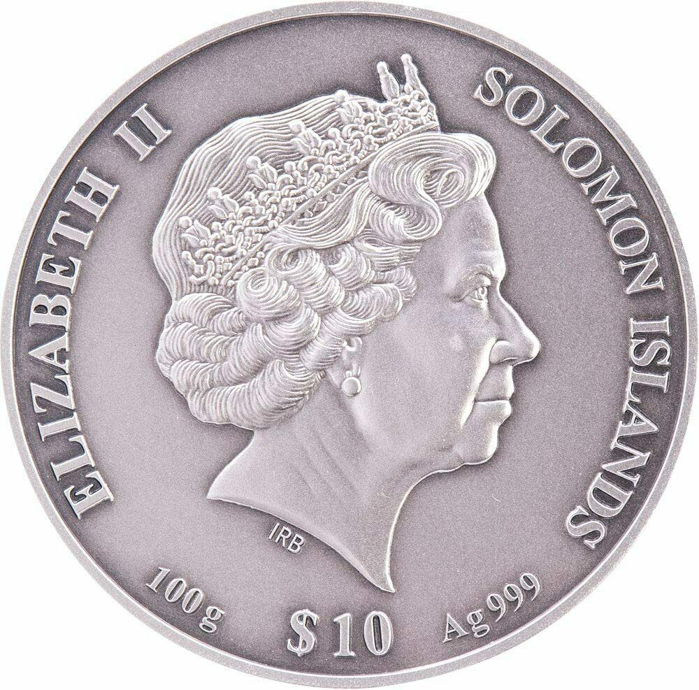 2020 Forbidden City 3 Oz Silver - Solomon Islands - 4 Layers Antiqued - CoinsTV