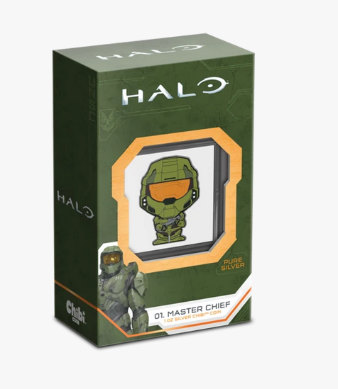2021 Master Chief Chibi Collection- Halo Series- 1 oz Silver Coin - New Zealand Mint - CoinsTV