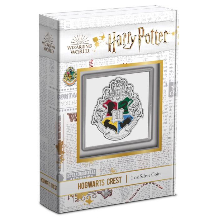 2021 Harry Potter - Hogwarts Crest - 1oz Silver Proof Coin - CoinsTV