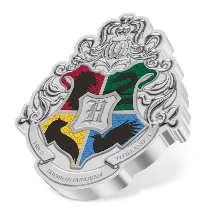 2021 Harry Potter - Hogwarts Crest - 1oz Silver Proof Coin - CoinsTV