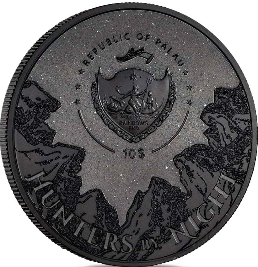 2020 2oz Silver - Hunters By Night Series - Black Panther - Palau Coin - CoinsTV
