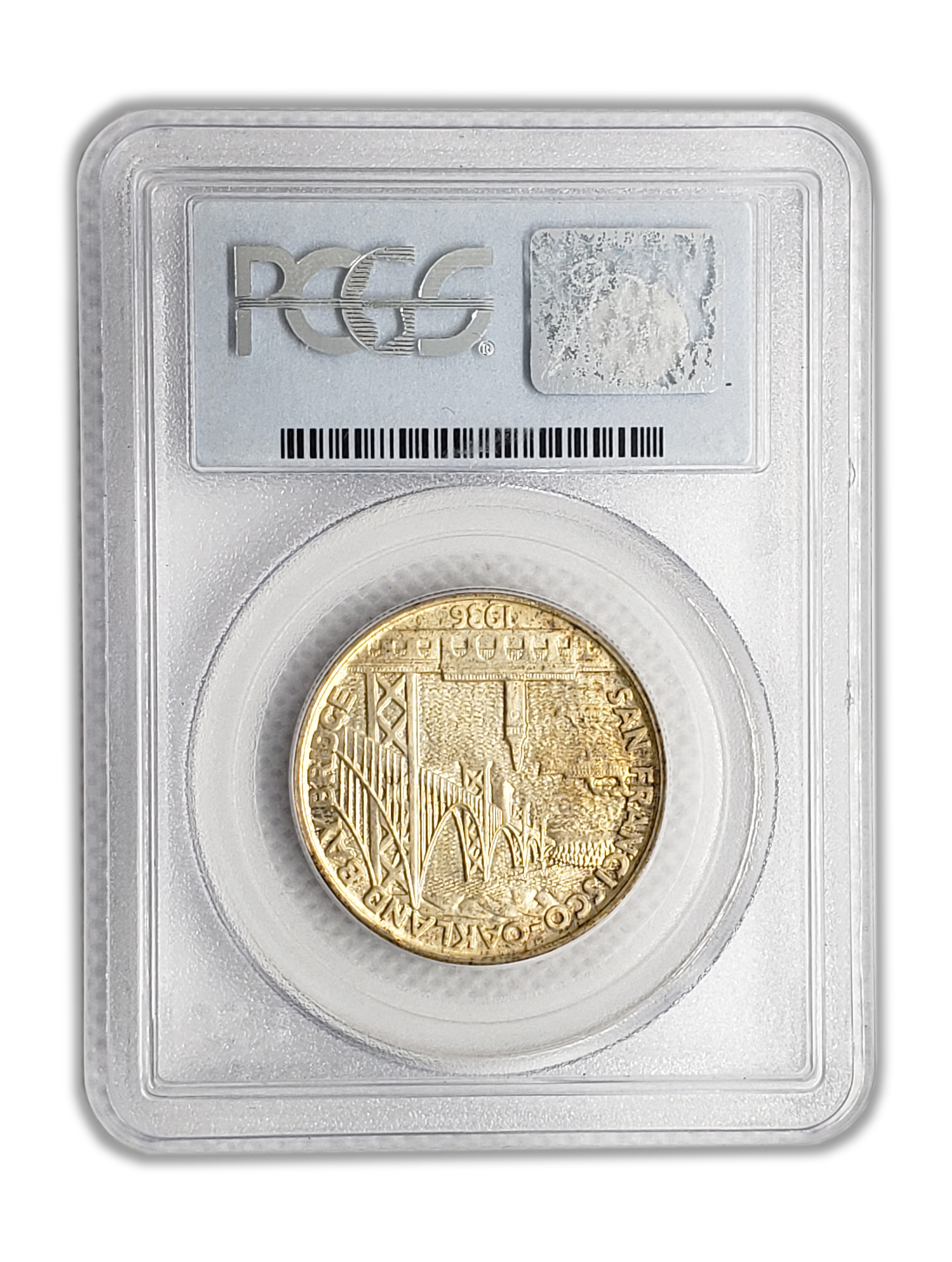1936 S Bay Bridge Silver Half Dollar San Francisco - PCGS MS64 - CoinsTV