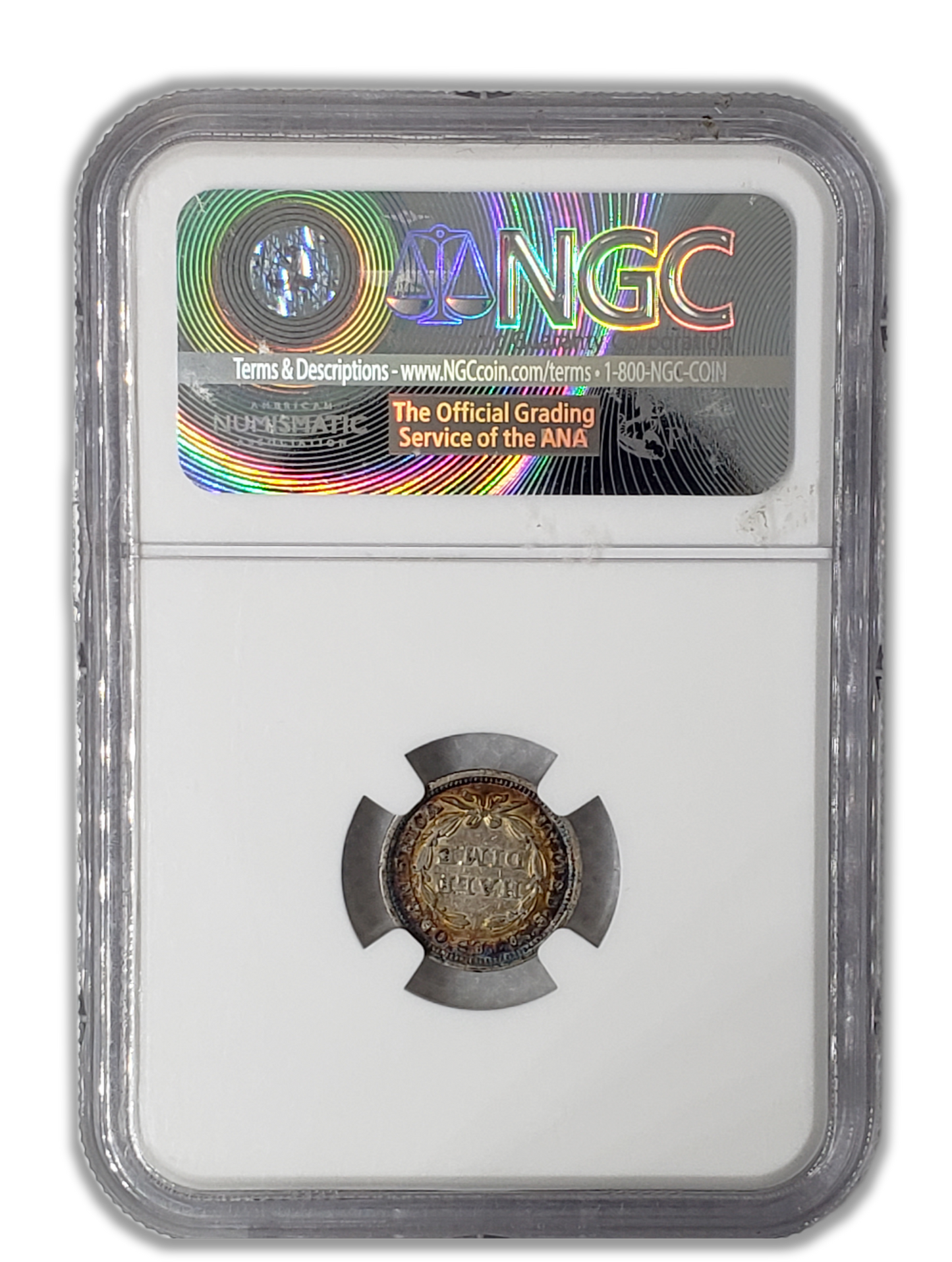 1843 Seated Liberty Half Dime -Philadelphia NGC XF45 Toned - CoinsTV