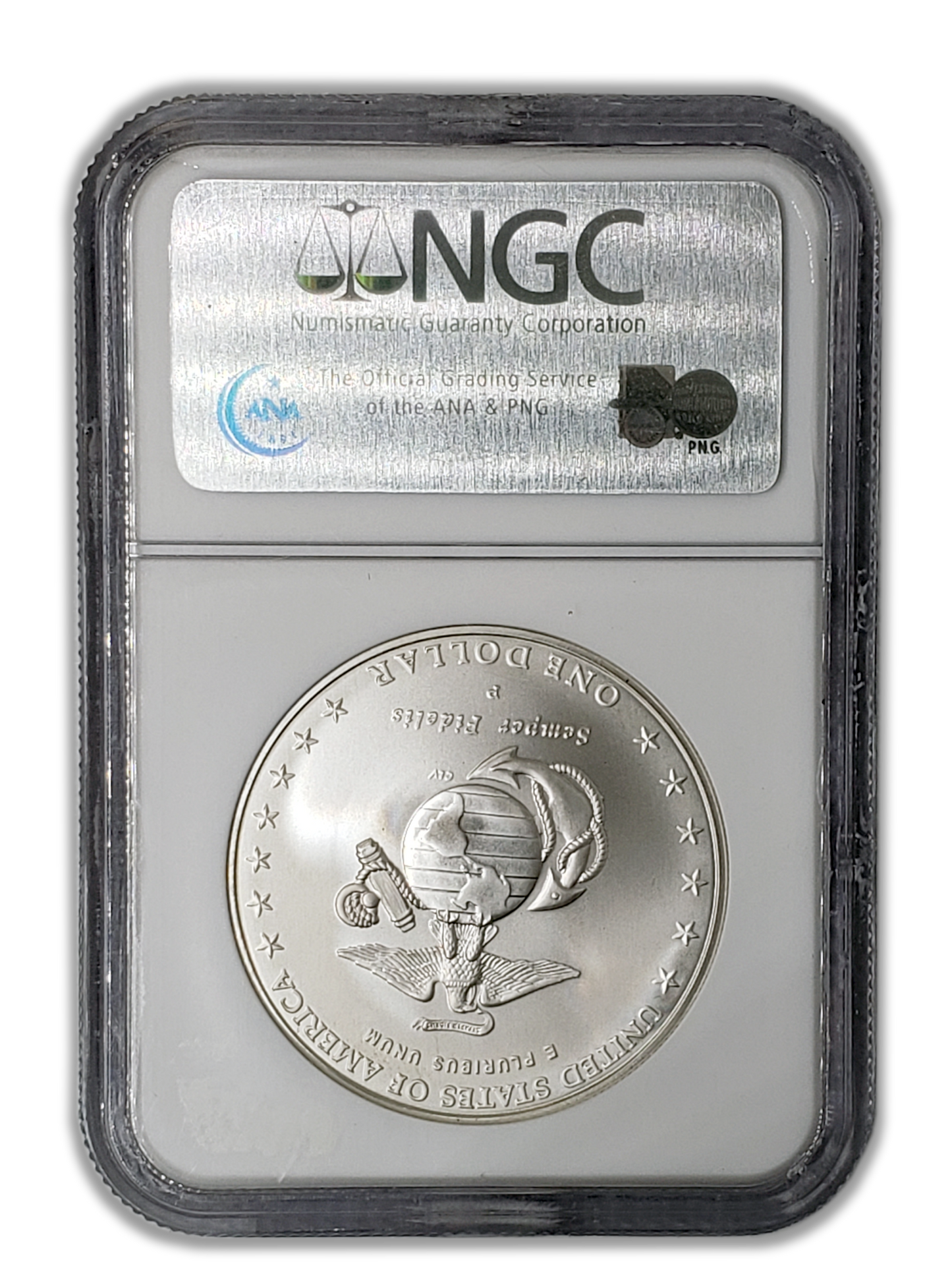 2005 Marine Corps Silver Dollar - Philadelphia NGC MS70 - CoinsTV