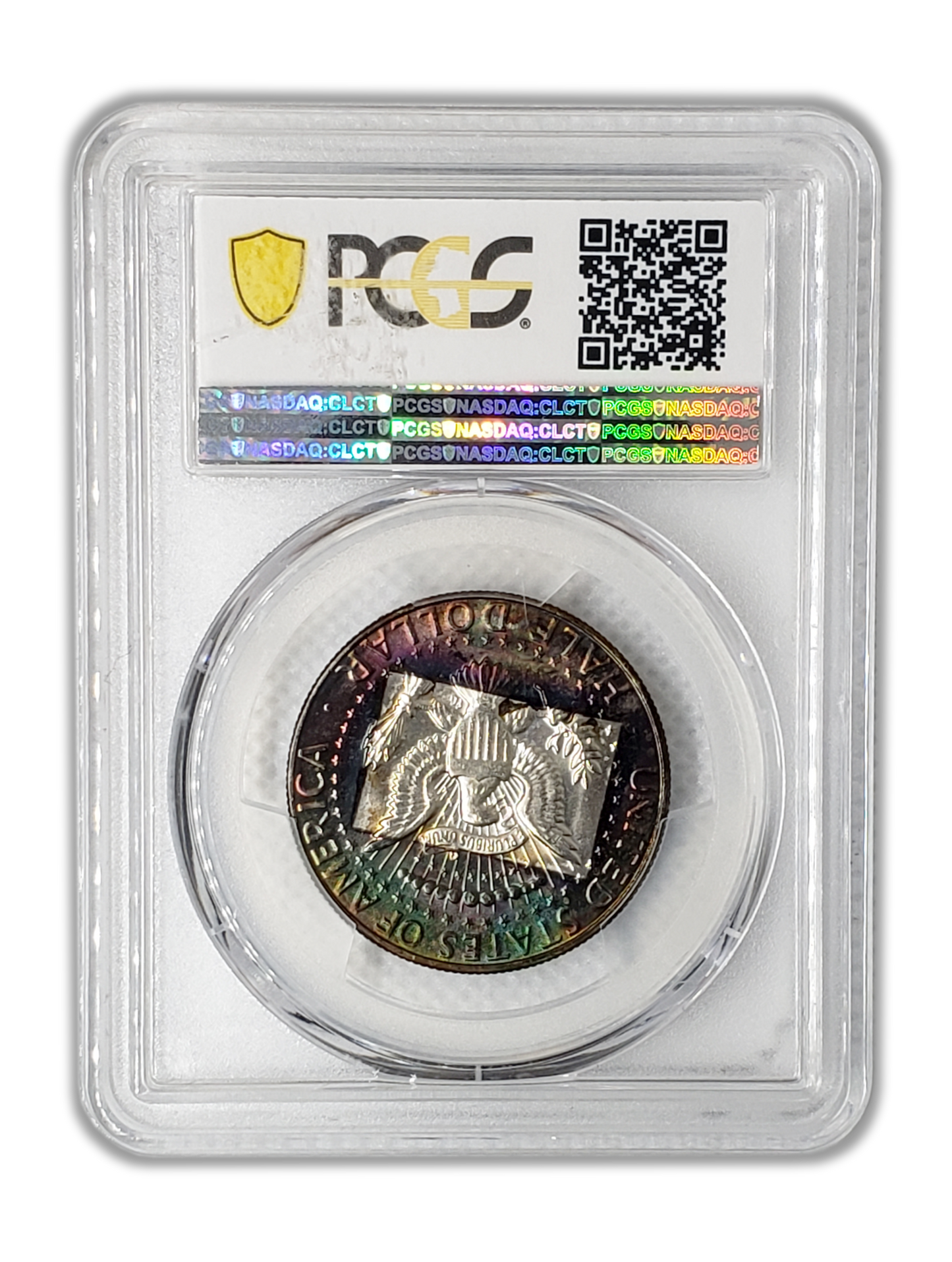 1969 D Kennedy 40% Silver Half Dollar Denver - PCGS MS65 Toned - CoinsTV