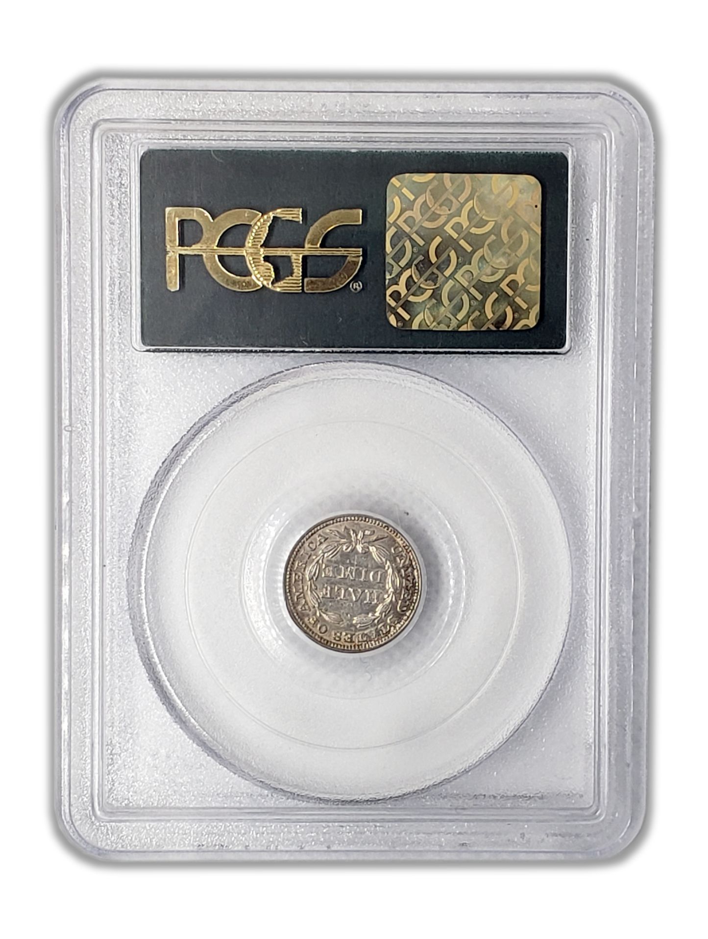 1850 Seated Liberty Half Dime -Philadelphia PCGS AU55 Toned - CoinsTV