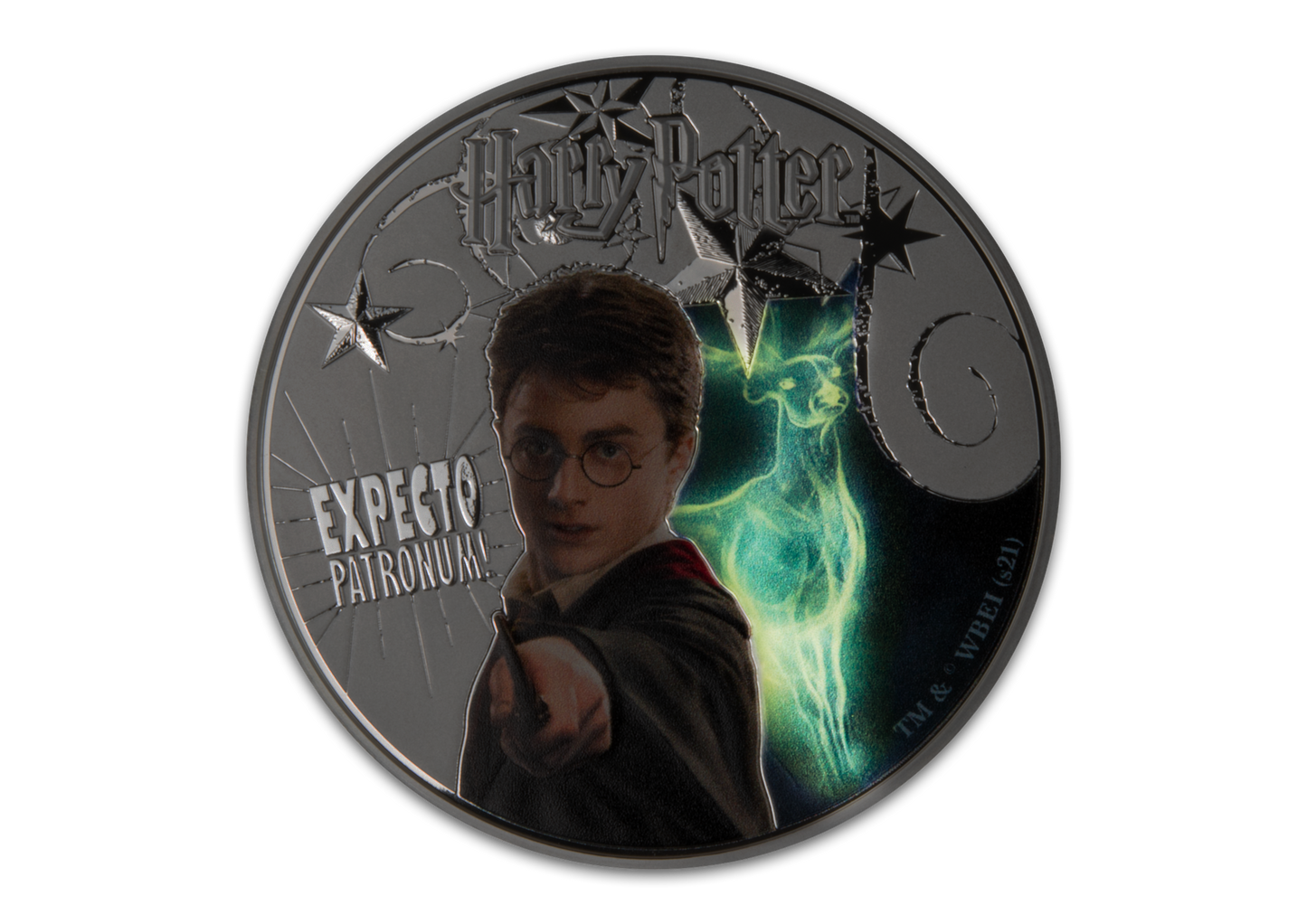 2021 Harry Potter -Patronus - Glow in the dark - 5oz Silver Coin