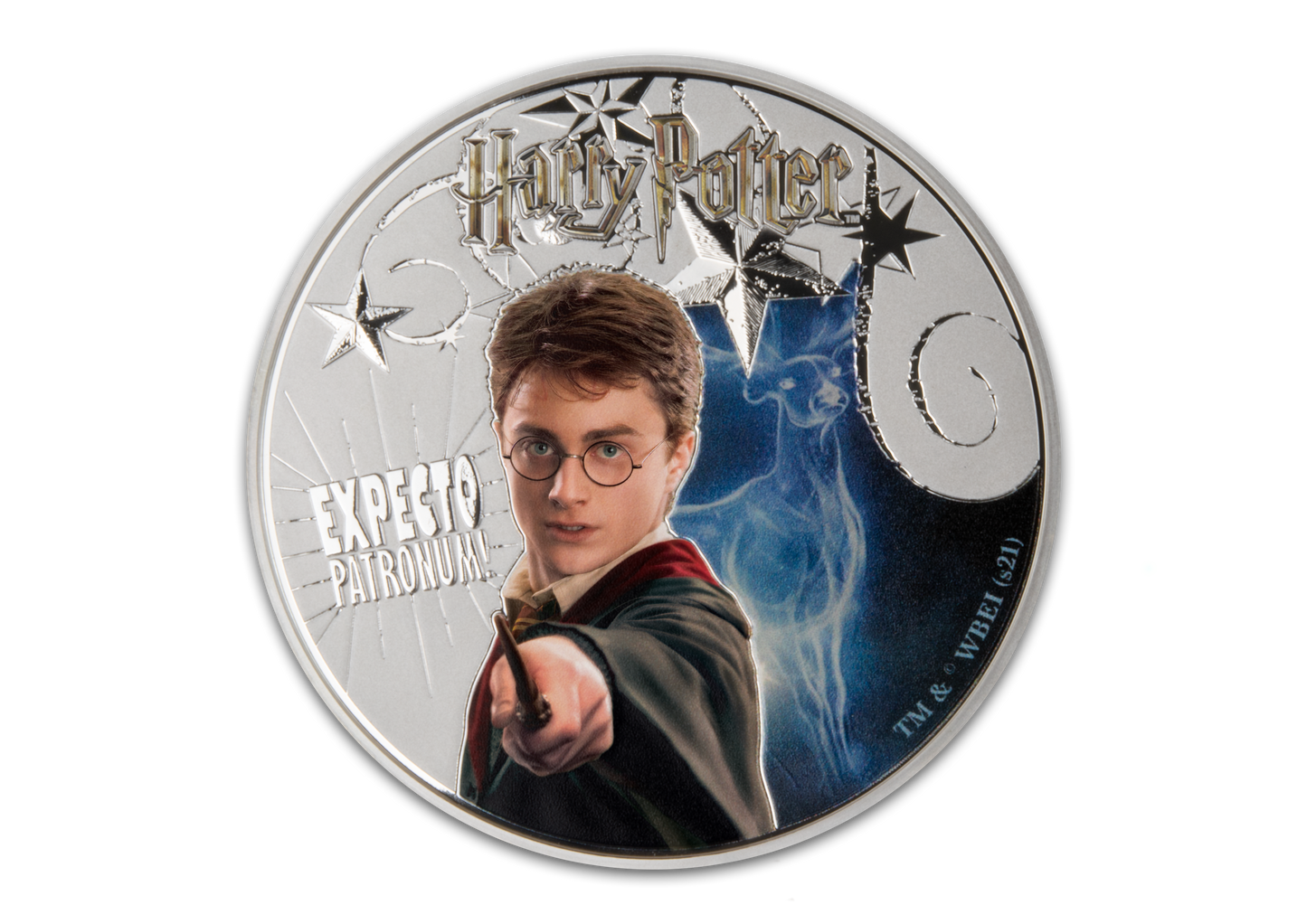 2021 Harry Potter -Patronus - Glow in the dark - 5oz Silver Coin