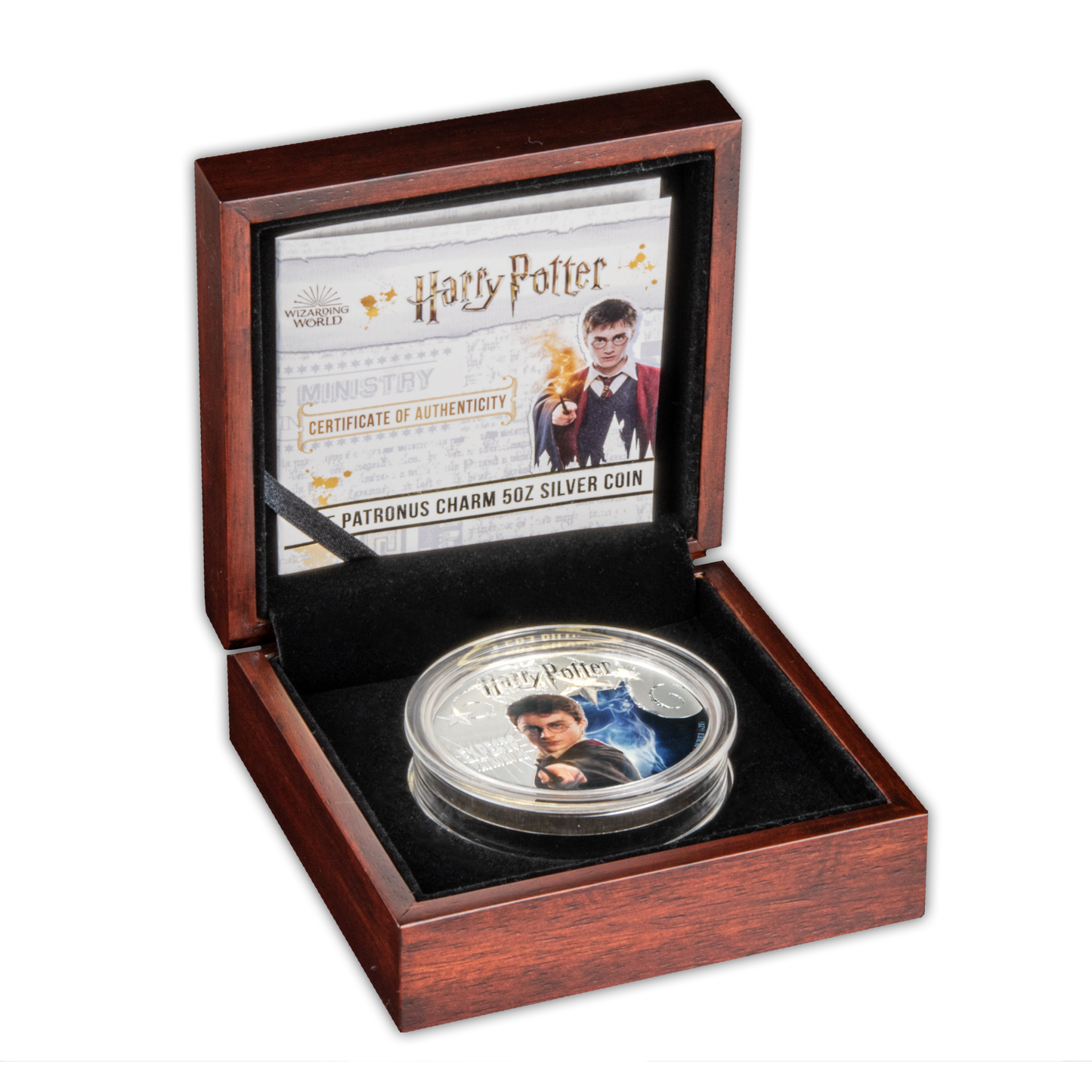 2021 Harry Potter -Patronus - Glow in the dark - 5oz Silver Coin