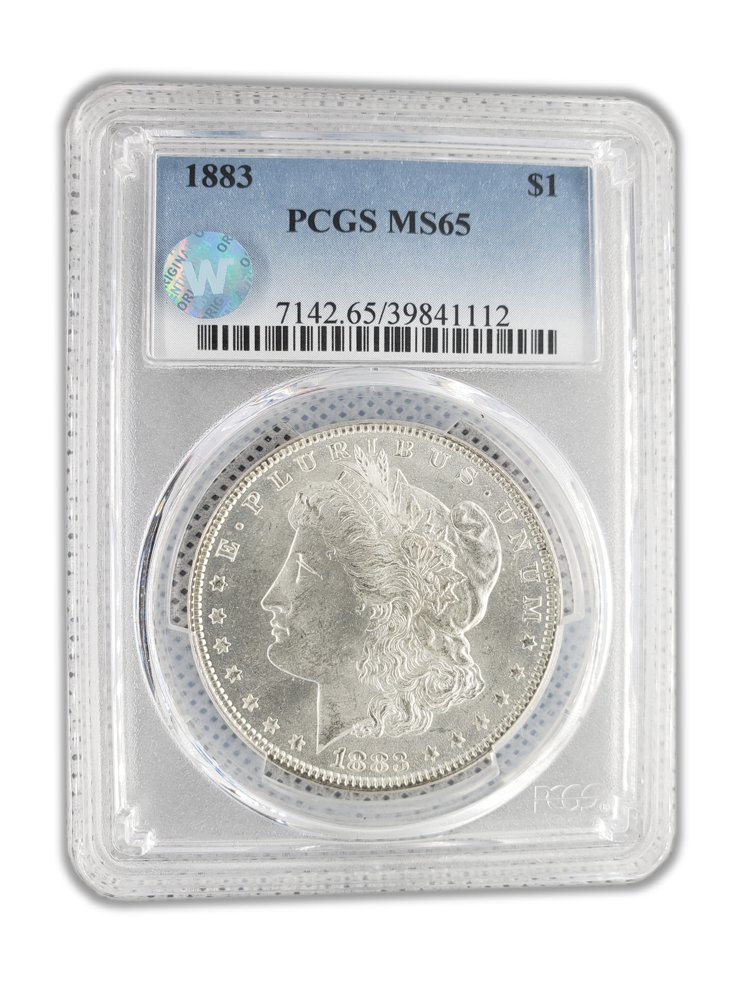 1883 Morgan Silver Dollar Philadelphia - PCGS MS65 Sight White - CoinsTV