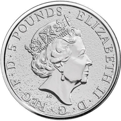 2017 Griffin of Edward III 2 Oz Silver Bullion - Queen's Beast - CoinsTV
