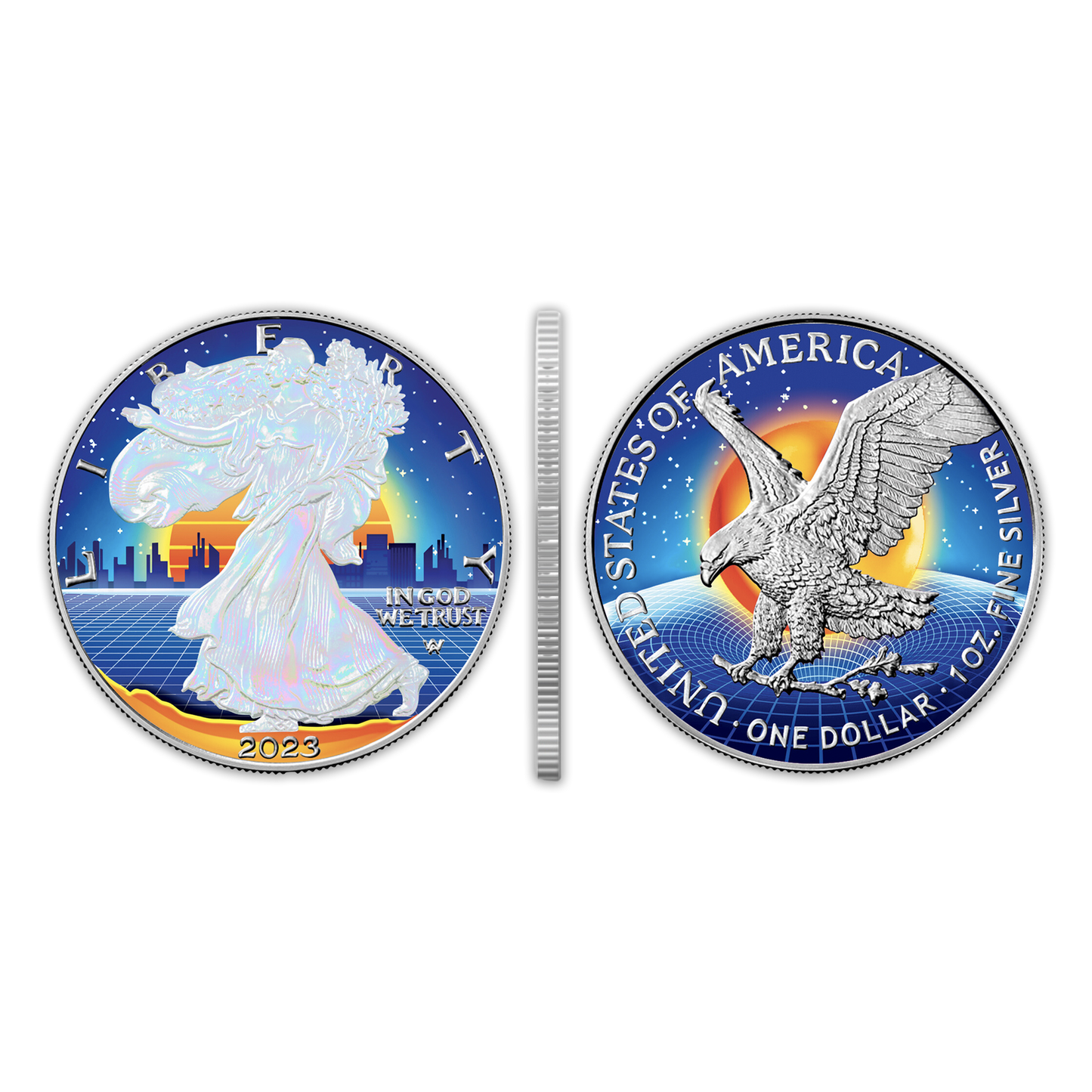 PREORDER: 2023 VaporWave Silver Eagle - Icon Mint - CoinsTV