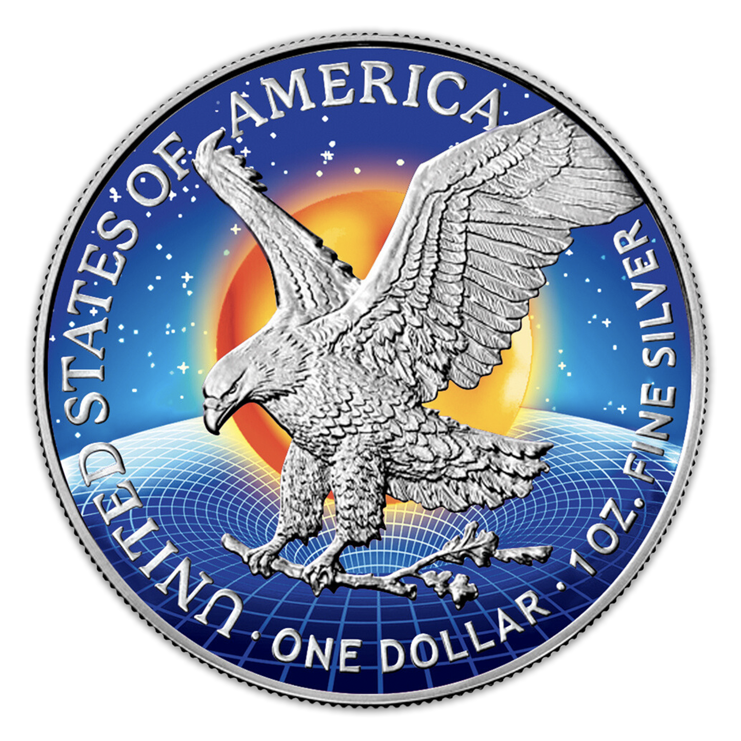 PREORDER: 2023 VaporWave Silver Eagle - Icon Mint - CoinsTV