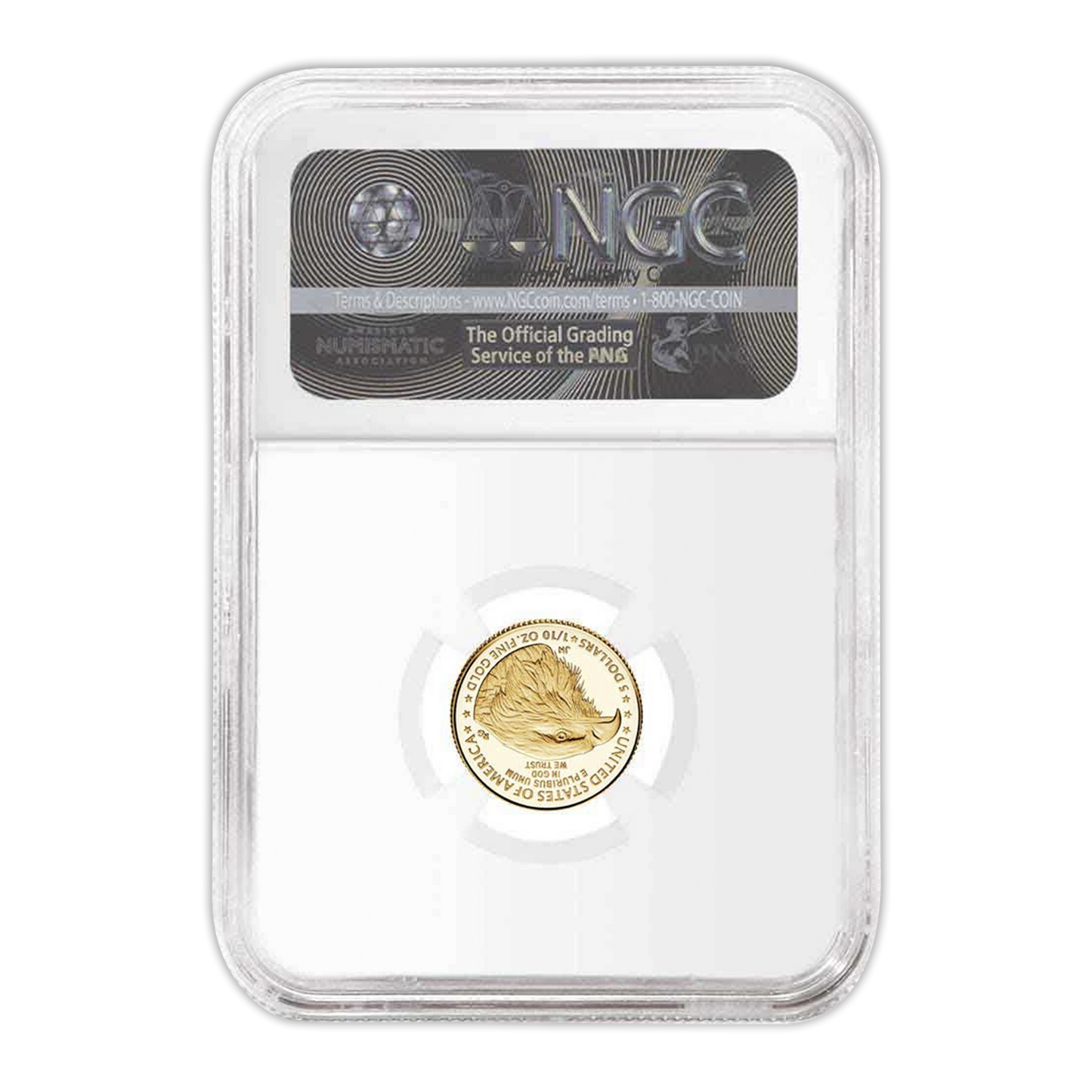 2023-W $5 Gold Eagle in God We Trust Label - First Day of Issue - NGC PF70 Ultra Cameo - CoinsTV