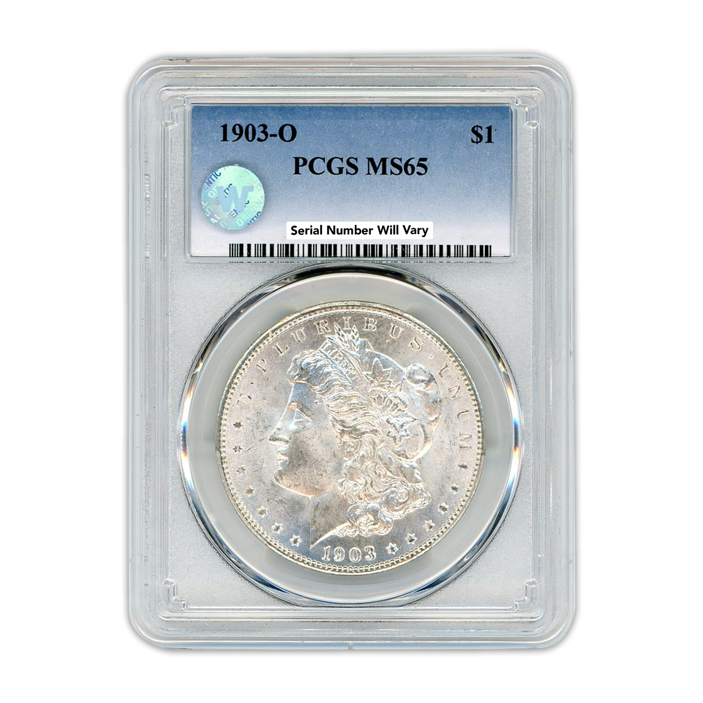 1903 Morgan Silver Dollar New Orleans - PCGS MS65 Sight White - CoinsTV