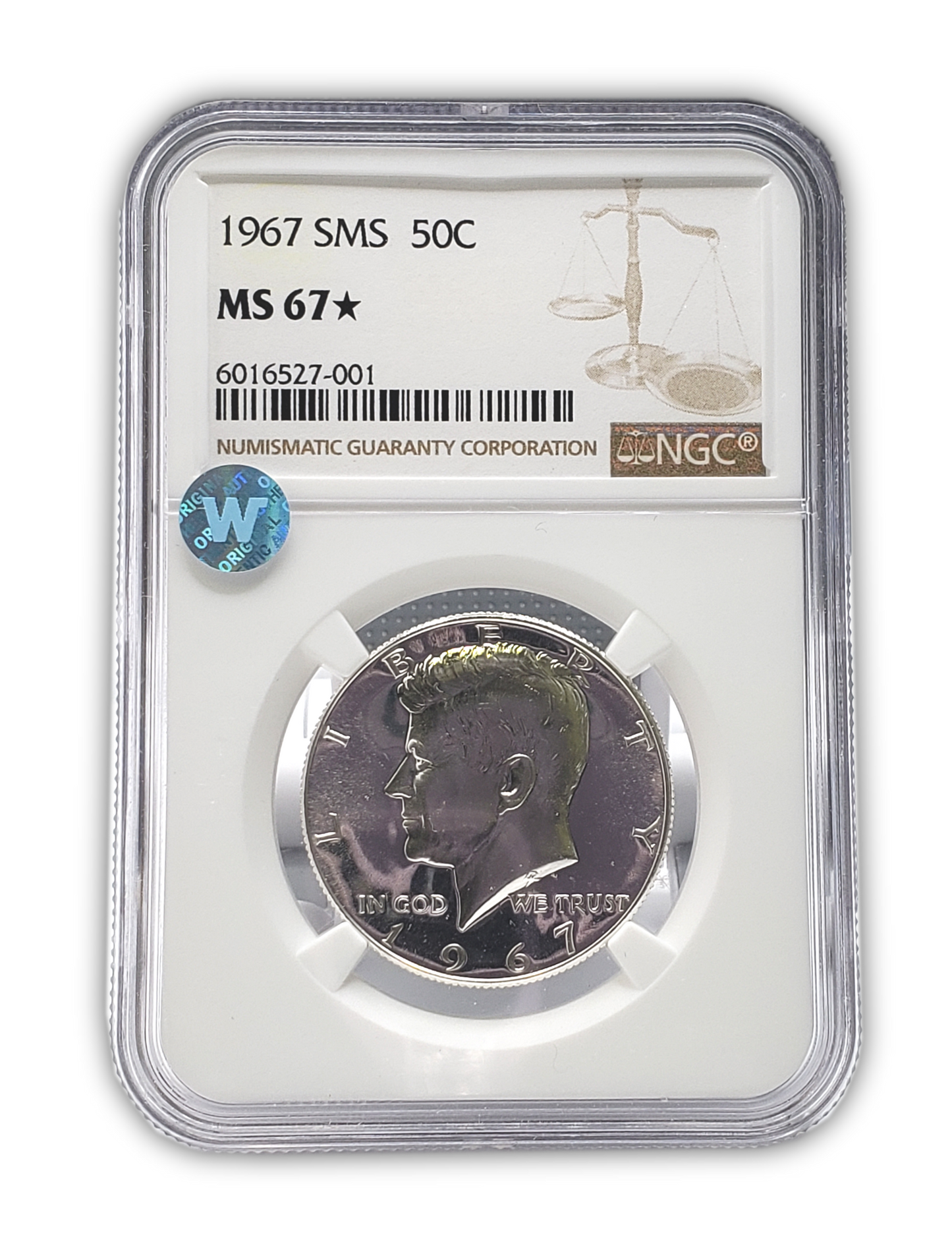1967 Kennedy Half Dollar - Special Mint Set - NGC MS67 Star Sight White