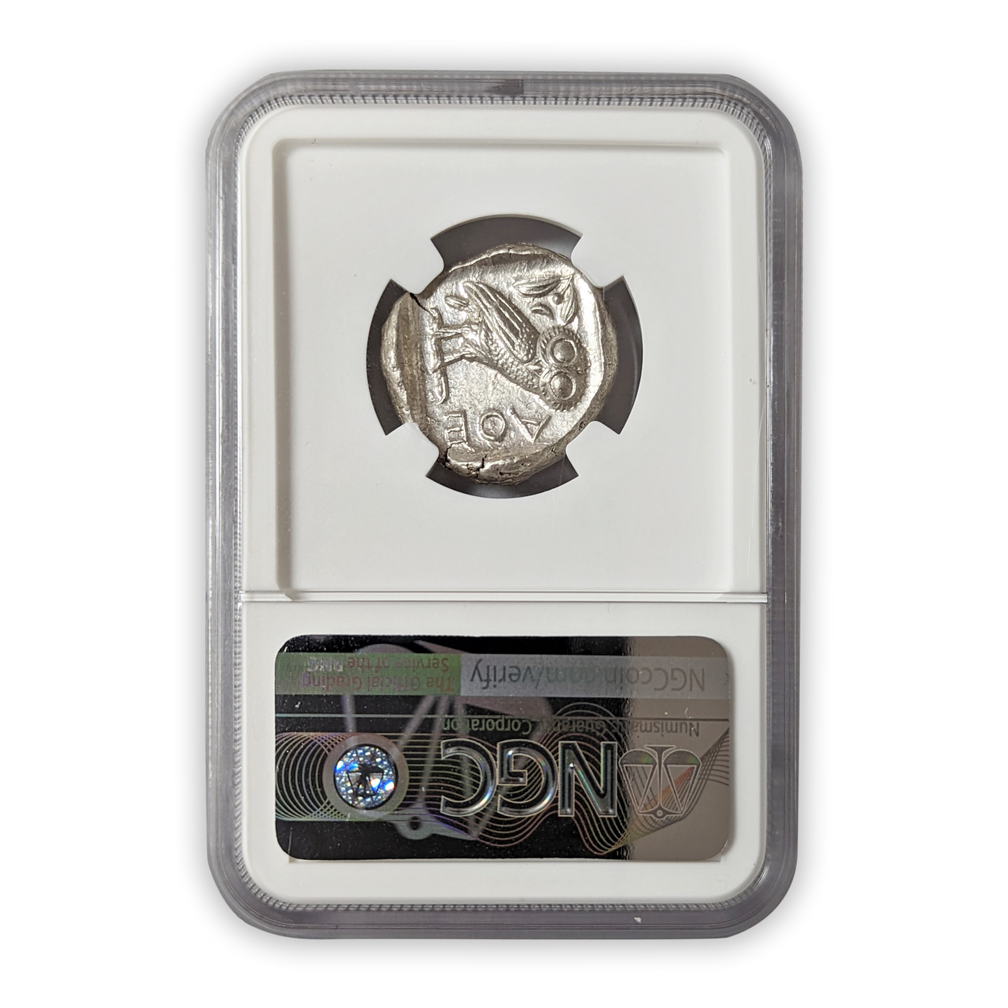 Athens Athena Owl Tetradrachm Ancient Silver Coin - NGC MS 5/5 - CoinsTV