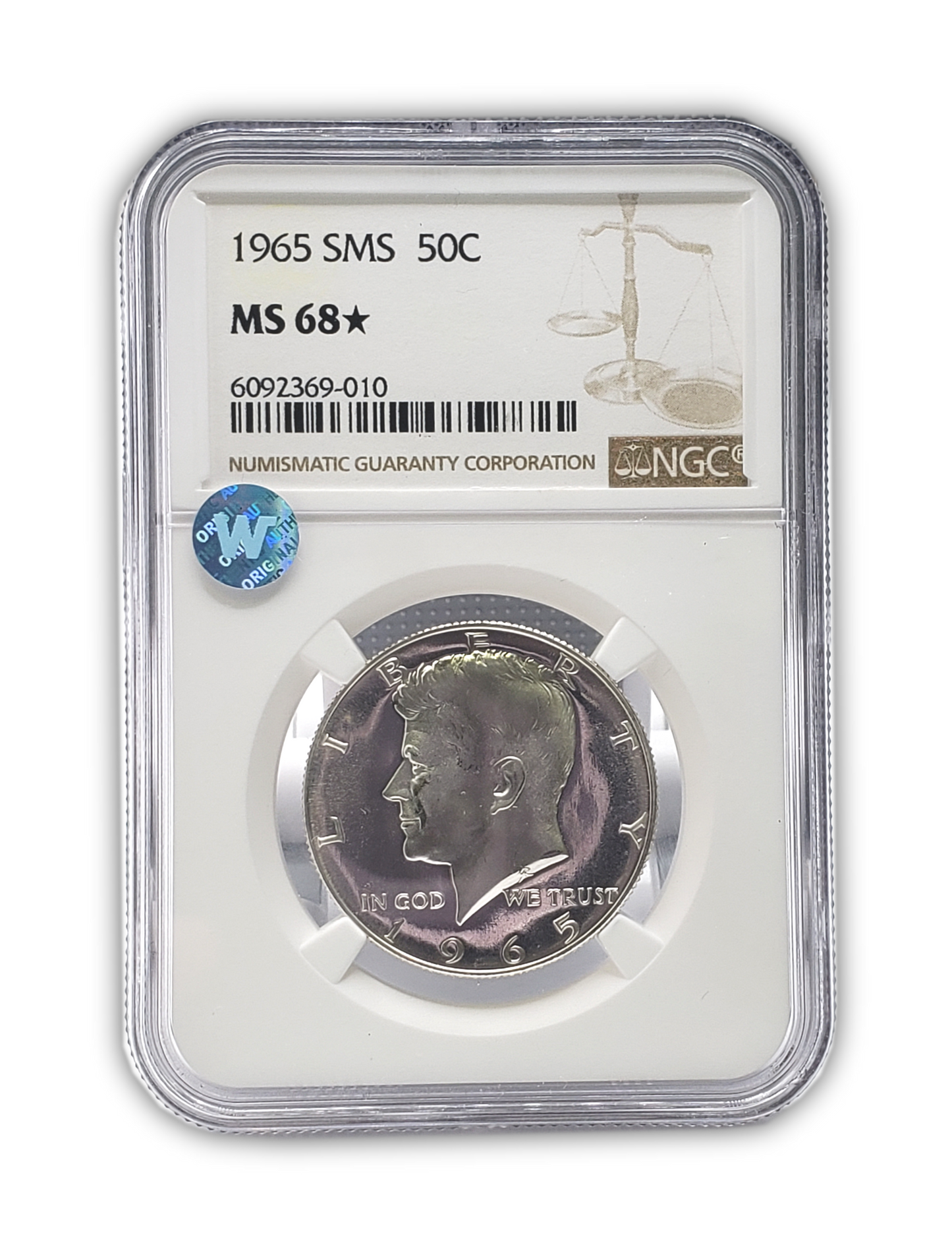 1965 Kennedy Half Dollar - Special Mint Set - NGC MS68 Star Sight White - CoinsTV
