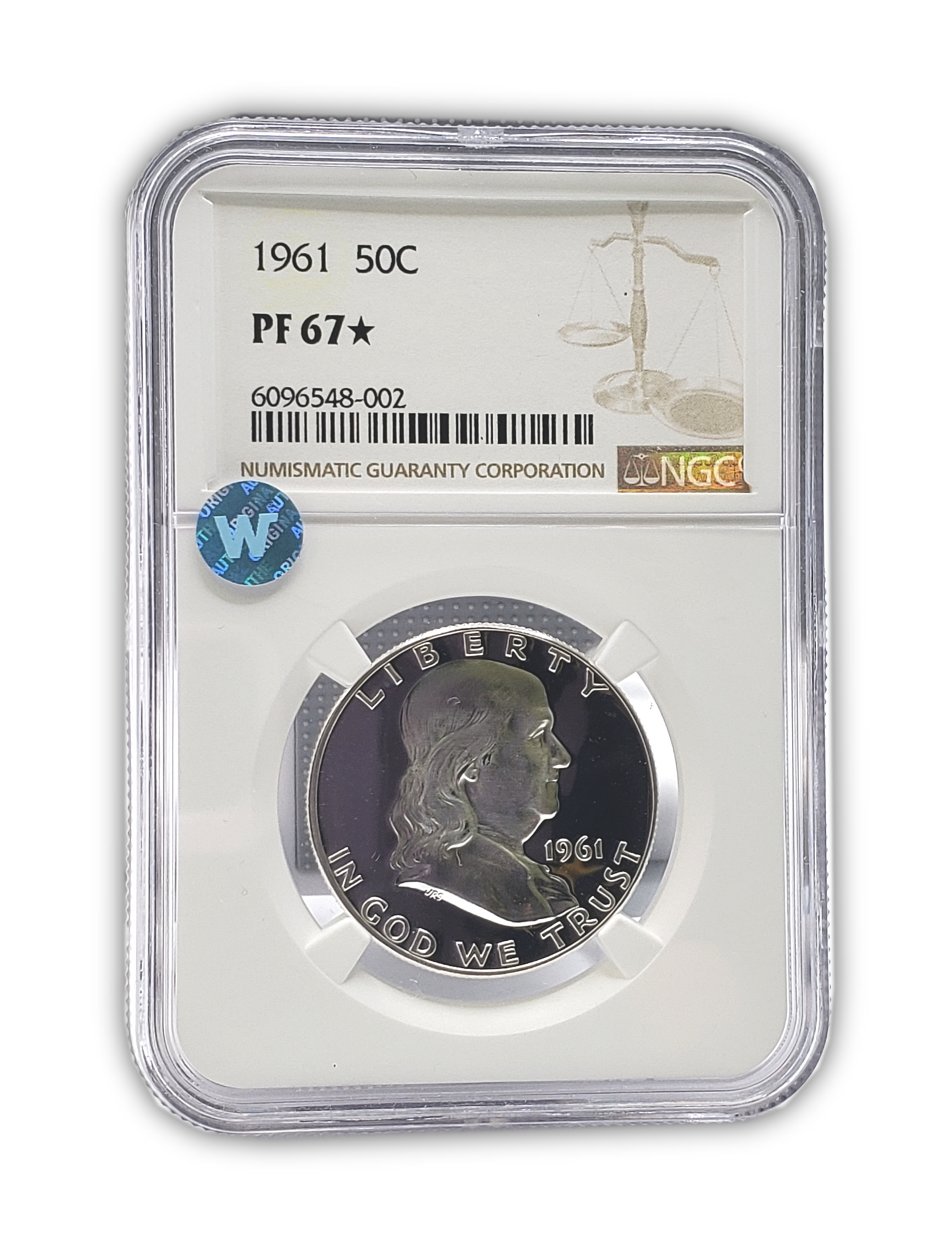 1961 Franklin Silver Half Dollar - NGC PF67 Star Sight White - CoinsTV