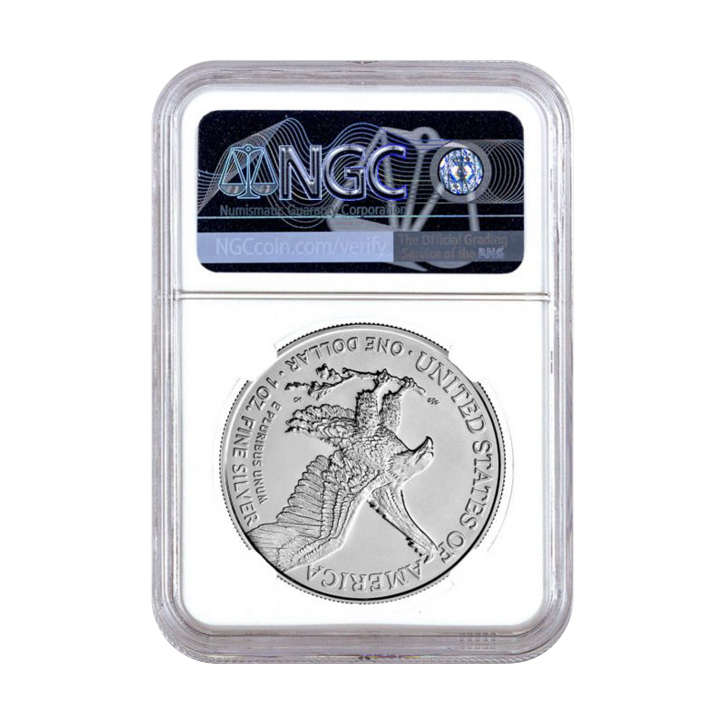 2023 Silver Eagle In God We Trust Label - NGC MS70 Early Release - CoinsTV