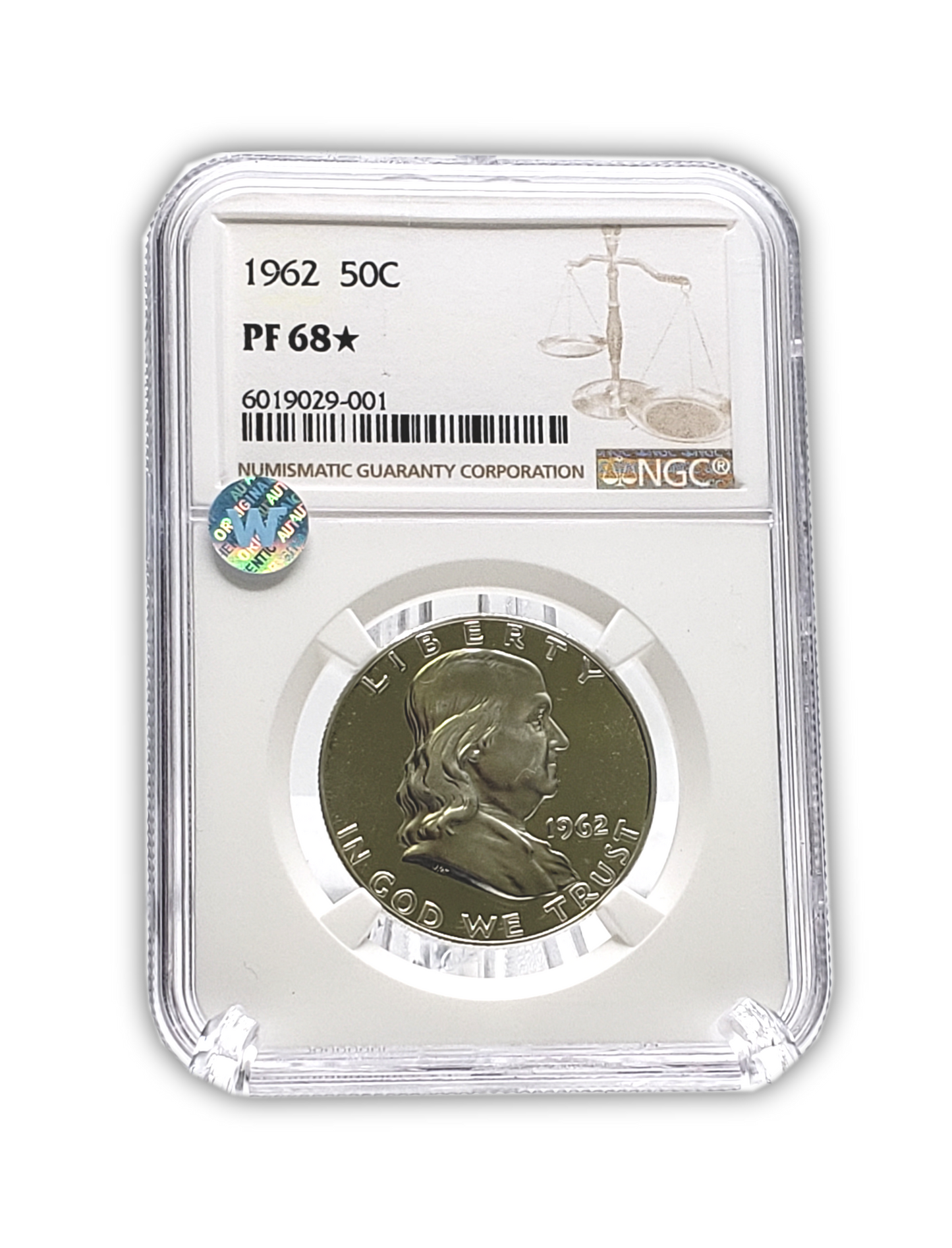 1962 Franklin Silver Half Dollar - NGC PF68 Star Sight White - CoinsTV