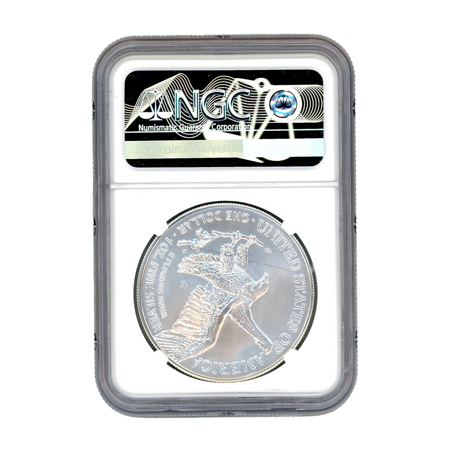 2022 W Burnished Silver Dollar Eagle - NGC MS70 First Day Issue Mercanti Label