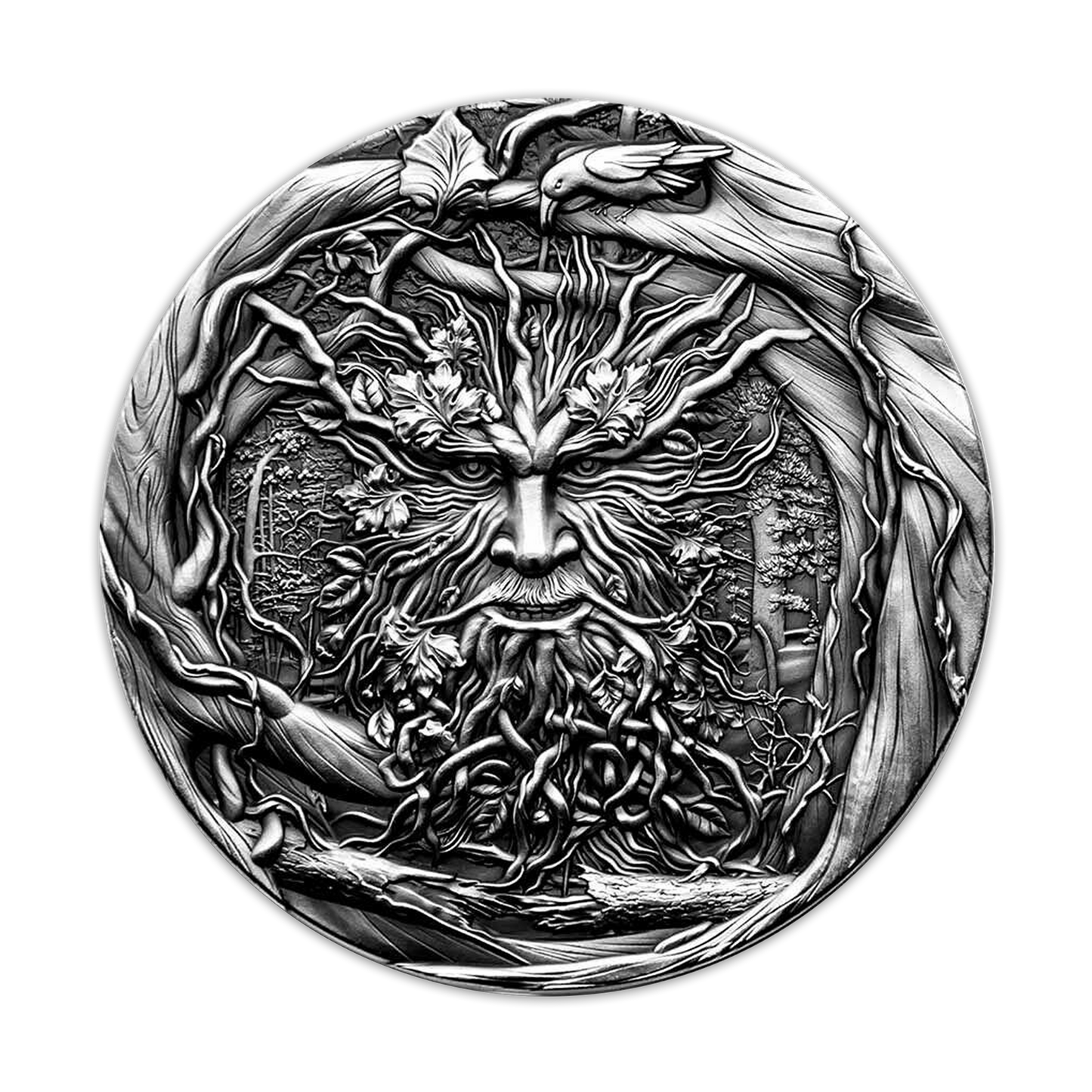 2021 2oz Niue Antique Silver The Spirit of the Forest - CoinsTV