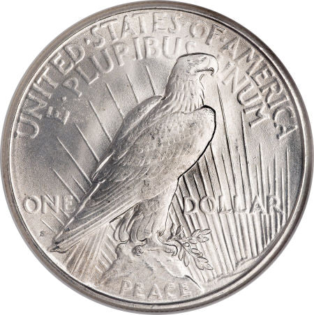 1923 S Peace Silver Dollar San Francisco - Brilliant Uncirculated - CoinsTV