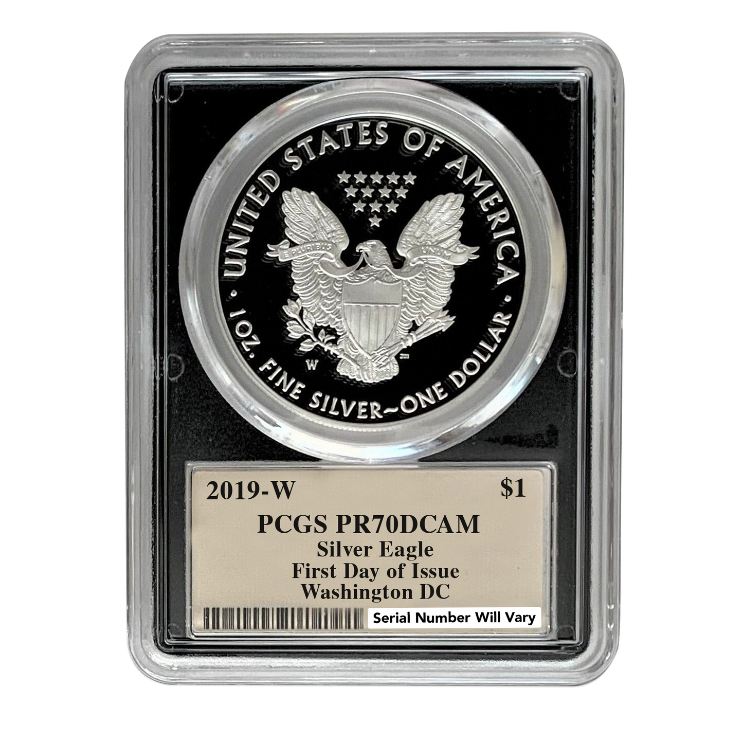 Grab Bag - 2019 Silver Eagle PCGS PR70 Cleveland City Labels - CoinsTV