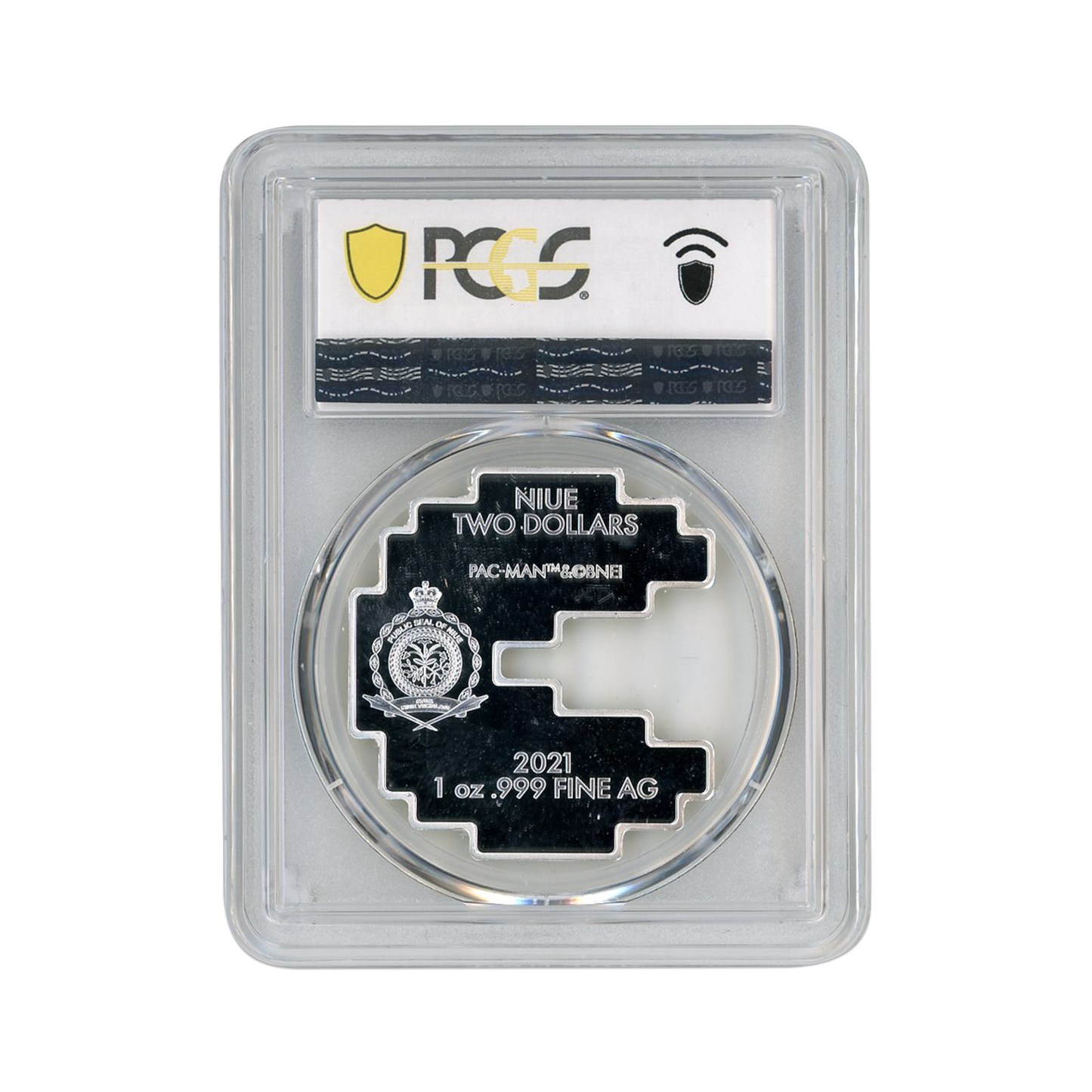 2021 PAC-MAN 40th Anniversary 1oz Silver Colorized Coin - PCGS PR69DCAM - CoinsTV