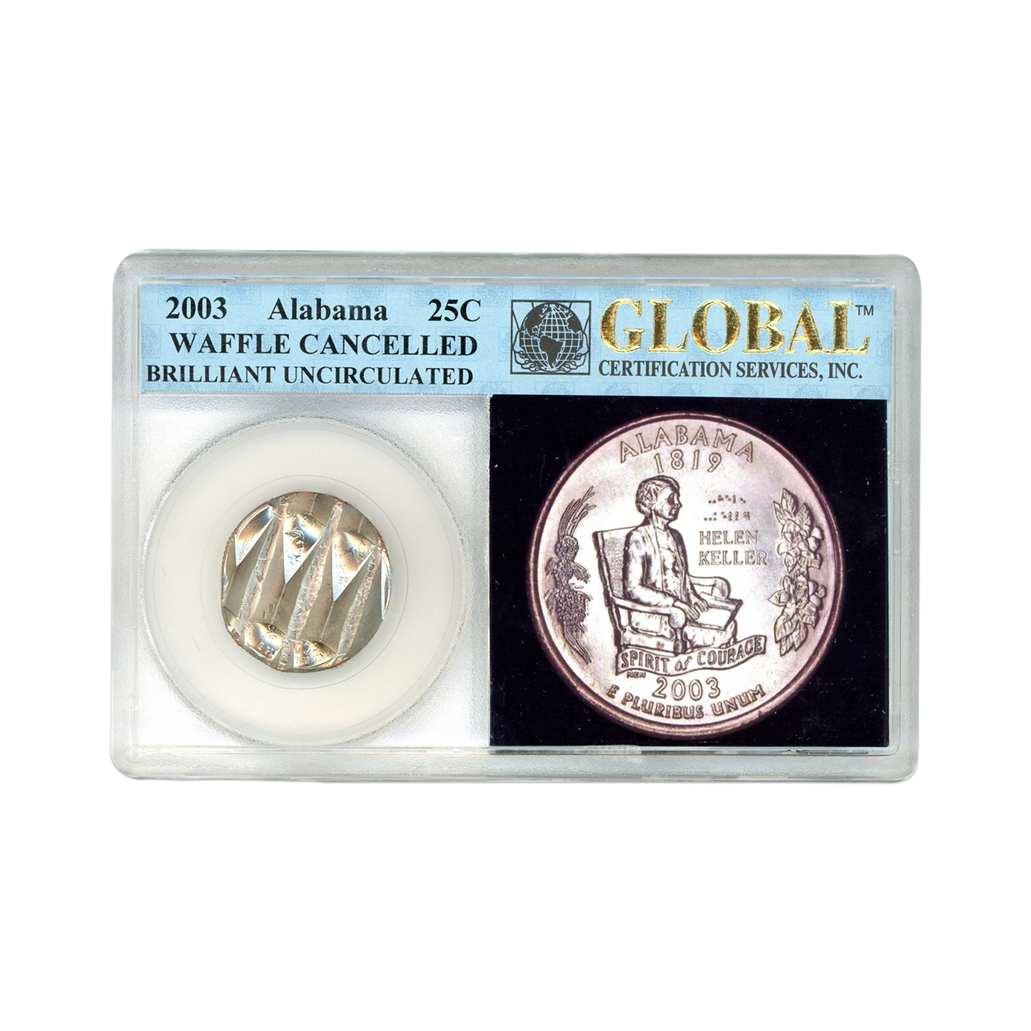 2003 Alabama Quarter Mint Canceled - Global Certified - CoinsTV