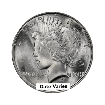 Peace Silver Dollar - Uncirculated - CoinsTV