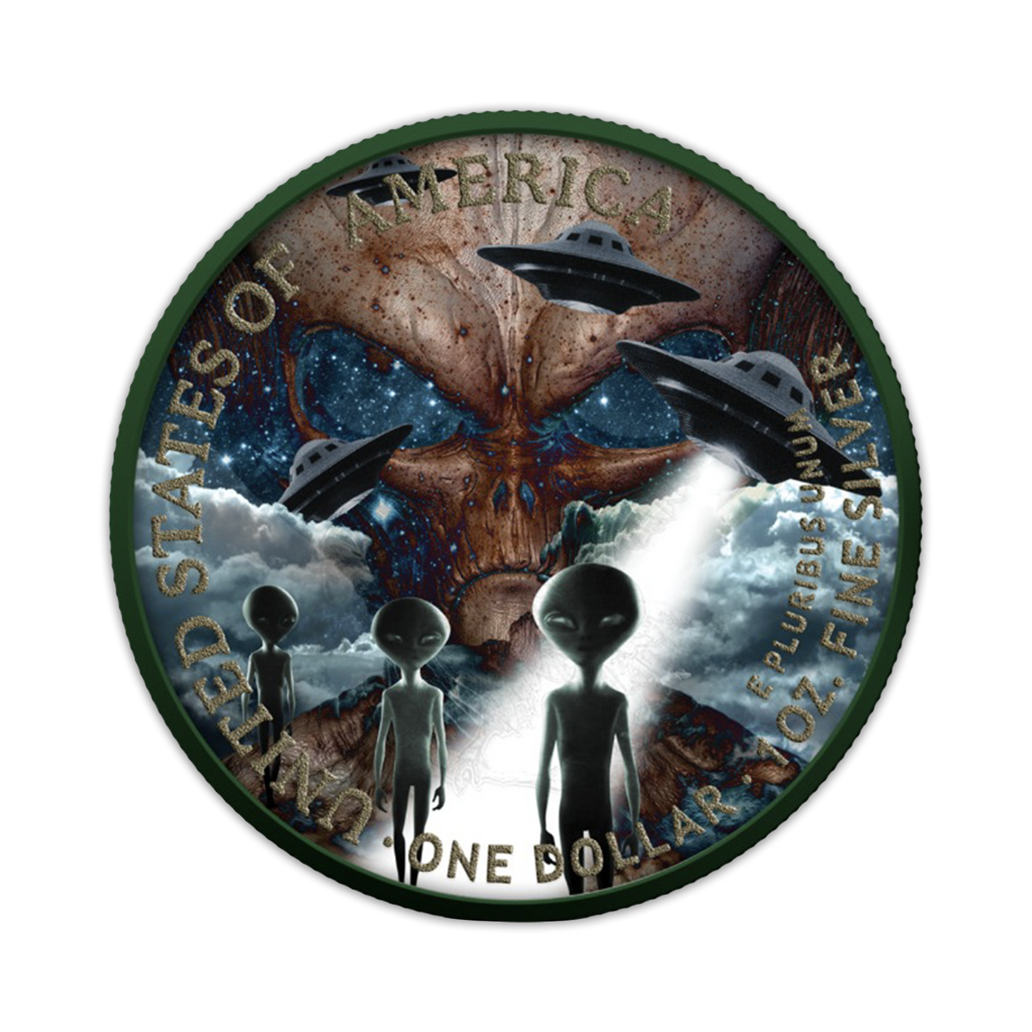 PREORDER: 2023 Alien Invasion Silver Eagle - Icon Mint - CoinsTV