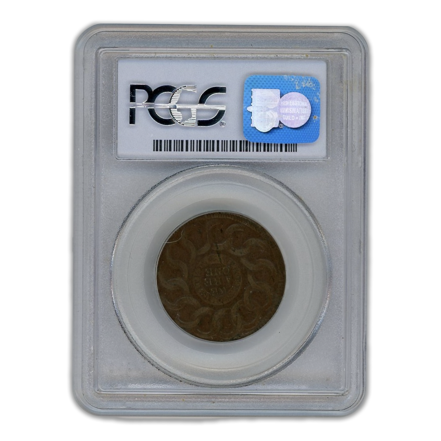 1787 Fugio Cent STATES UNI - PCGS AU58 4 Cinq - CoinsTV