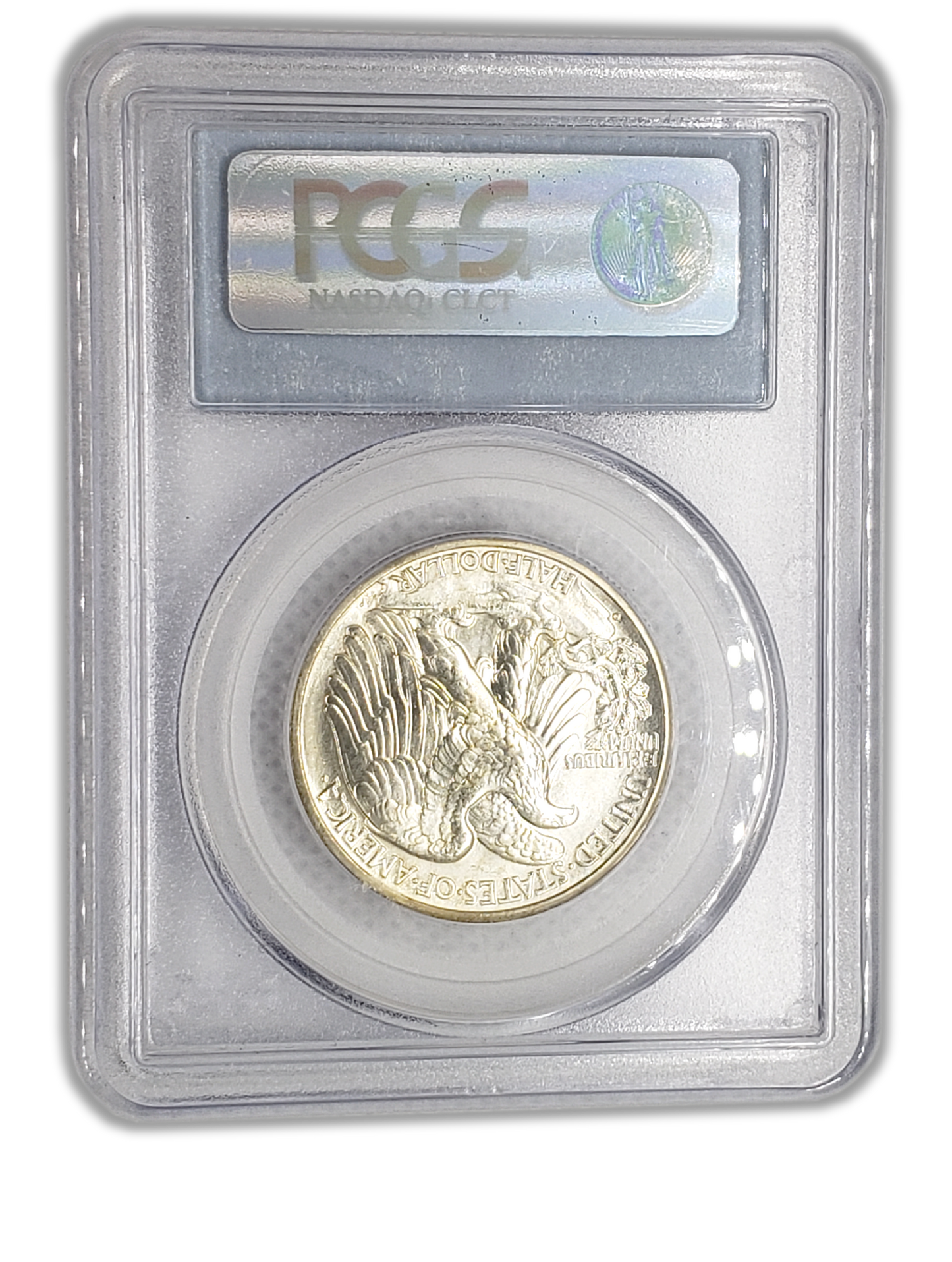 1943 Walking Liberty Silver Half Dollar Denver - PCGS MS65 Sight White - CoinsTV