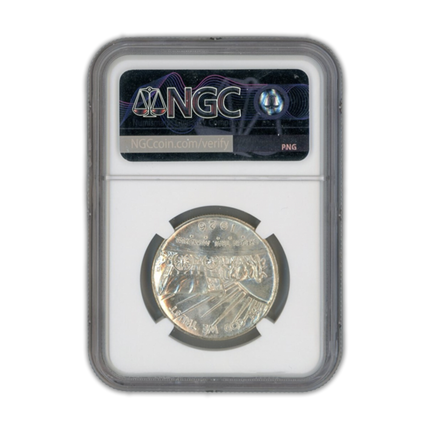 1926-S Oregon Trail Silver Half Dollar Commemorative MS66+ - CoinsTV