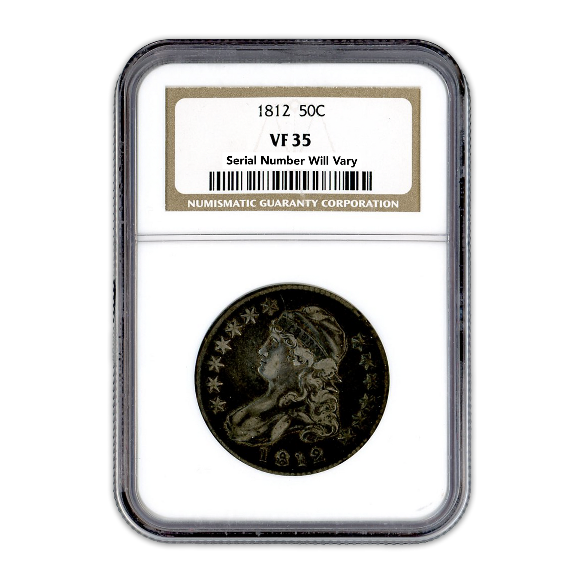 1812 Capped Bust Half Dollar - NGC VF35 - CoinsTV