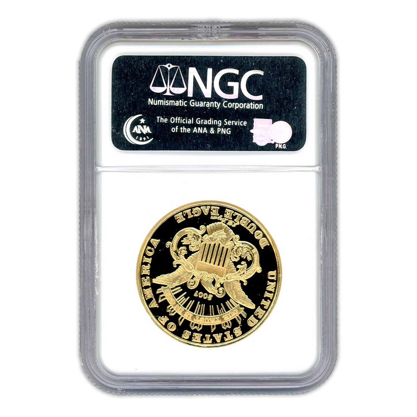 1865 James B. Longacre - Proposed Motto Liberty Double Eagle Ultra Cameo Gem Proof - NGC Private Issue Struck 2007 - CoinsTV