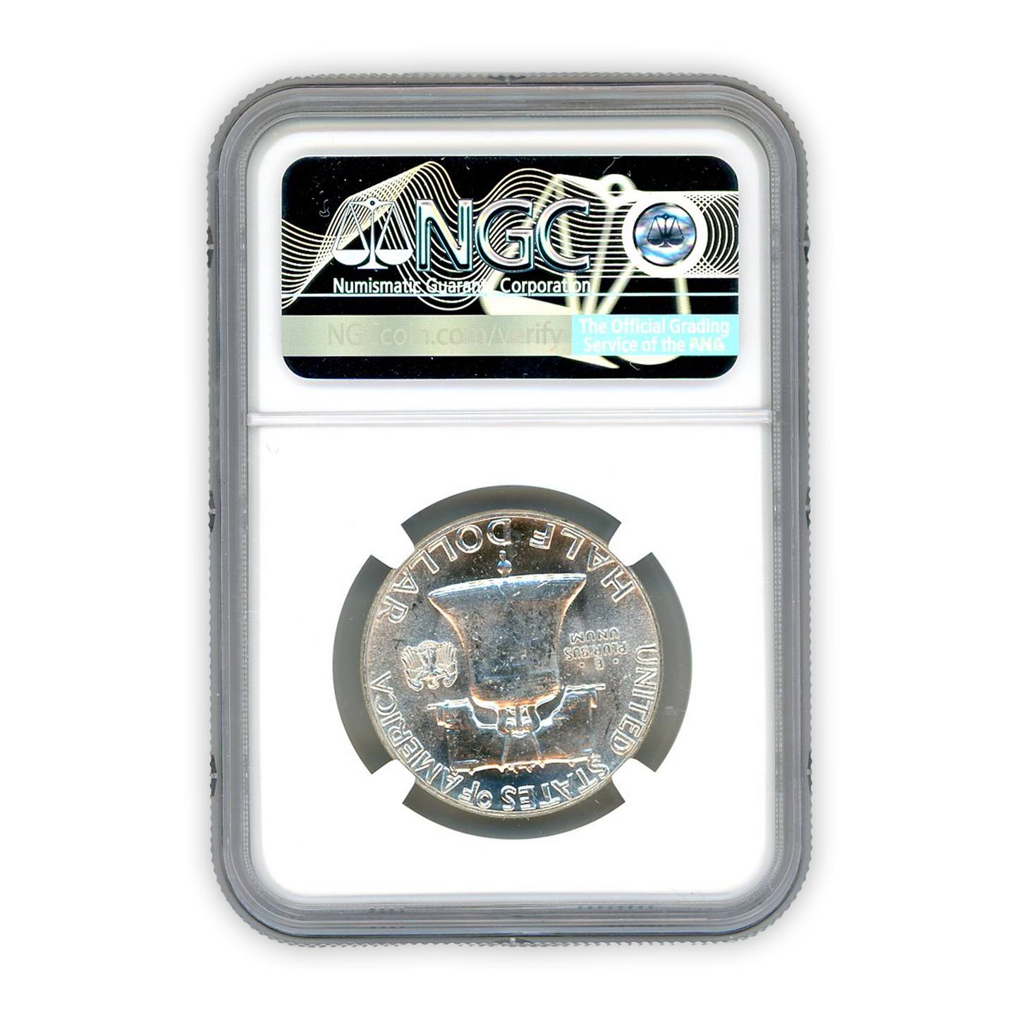 1959 Franklin Half Dollar - Type 2 Reverse NGC MS63 - CoinsTV