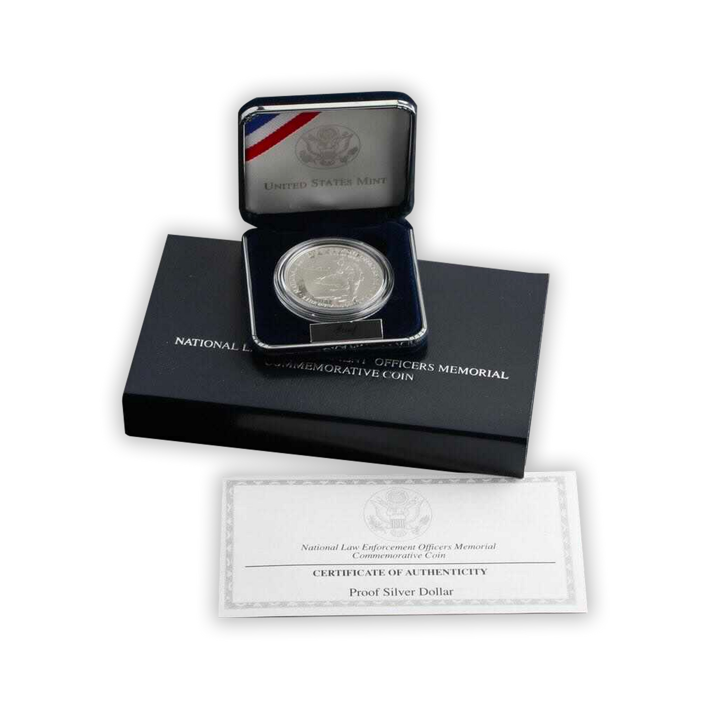 1997 Law Enforcement Silver Dollar Philadelphia Proof - Original Government Packaging OGP - CoinsTV