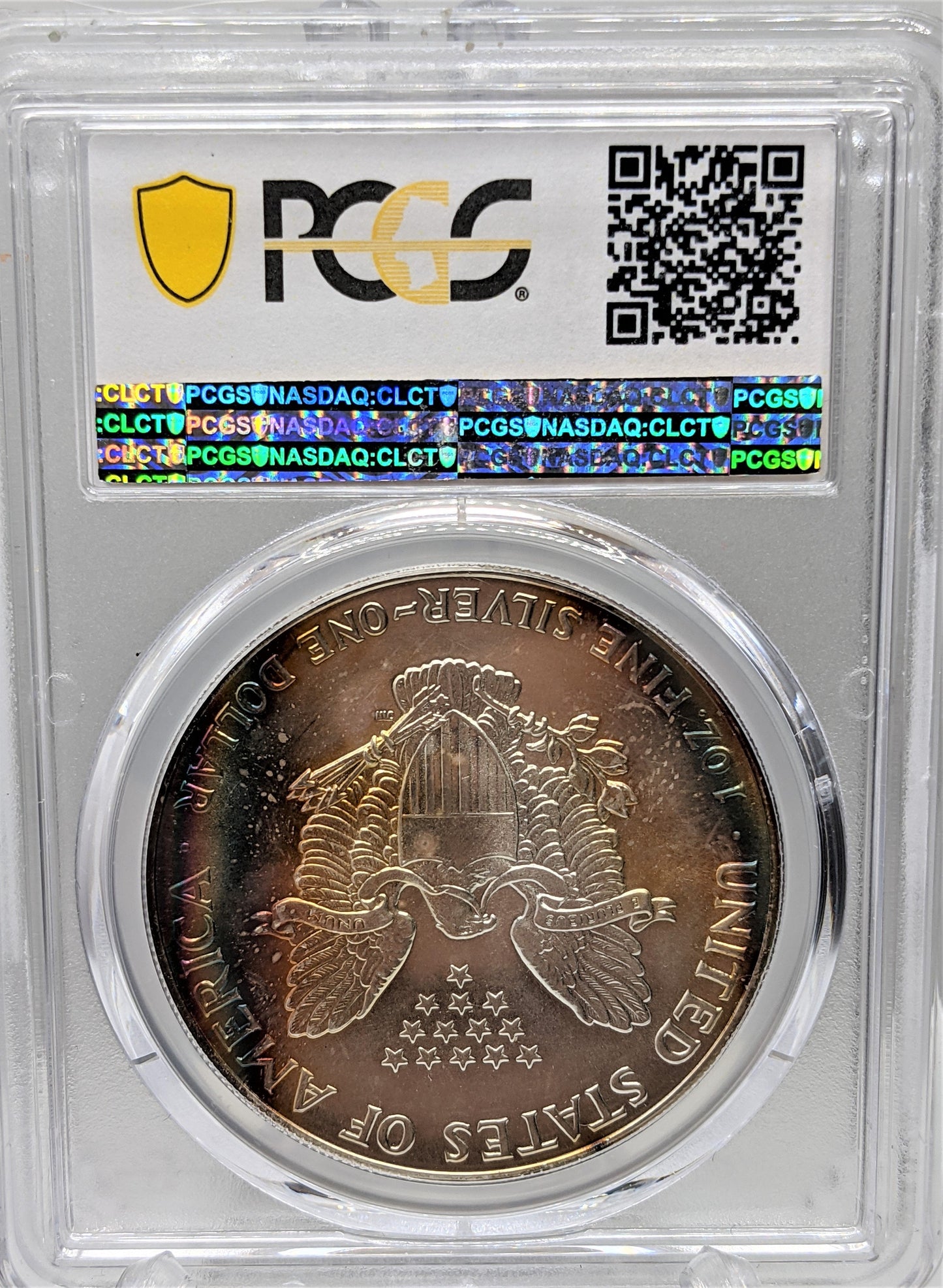 1986 Silver Eagle -Toning - PCGS MS68 - CoinsTV