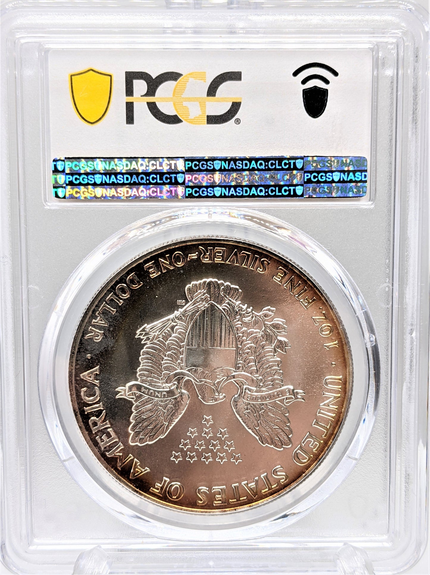 1987 Silver Eagle - Beautiful Toning - PCGS MS68 - CoinsTV