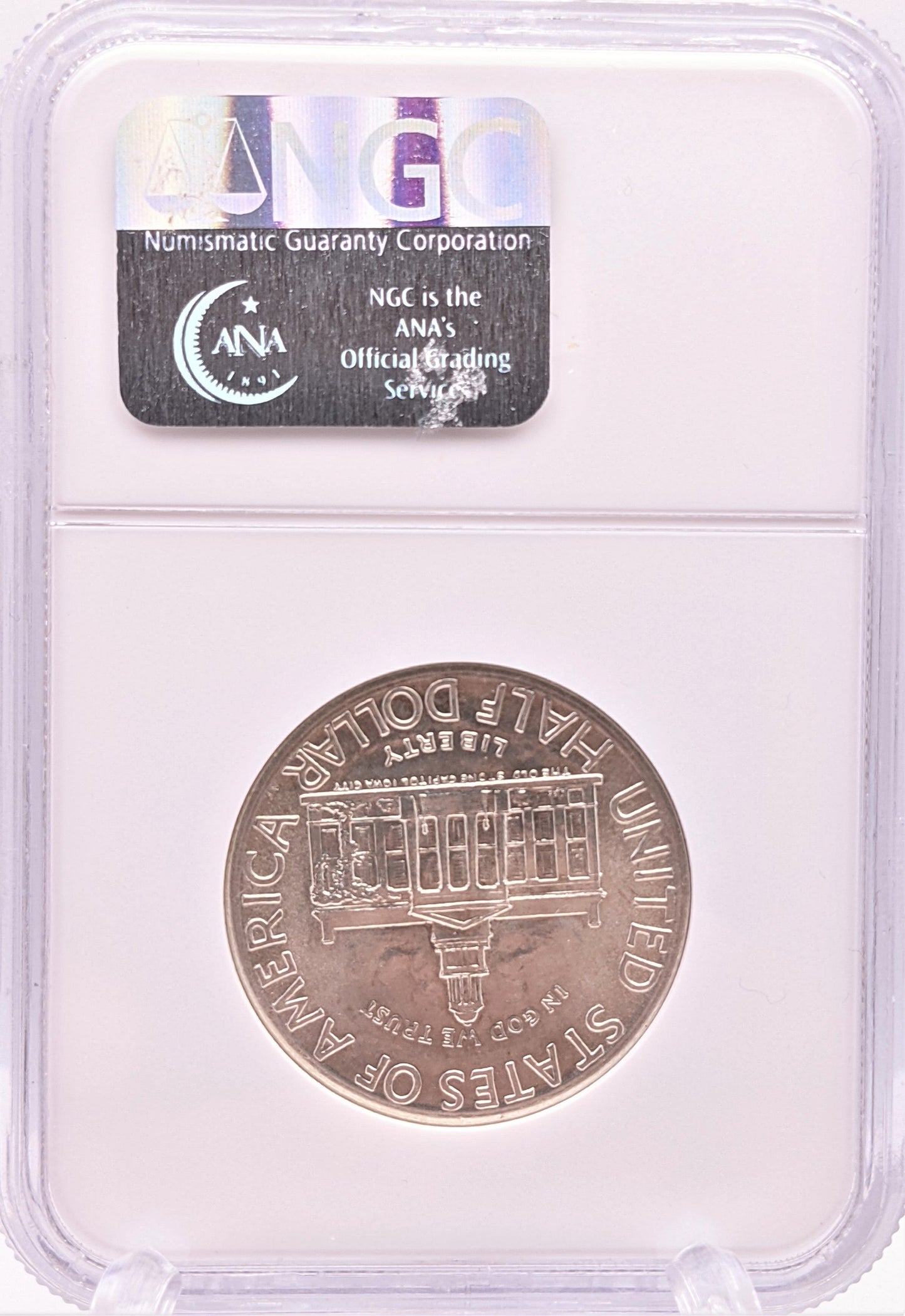 1946 Iowa Silver Half Dollar Philadelphia - NGC MS66 Sight White - CoinsTV